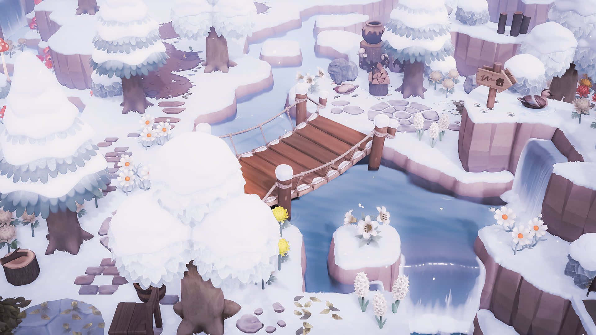 Animal Crossing Winter HD Wallpaper (100++)