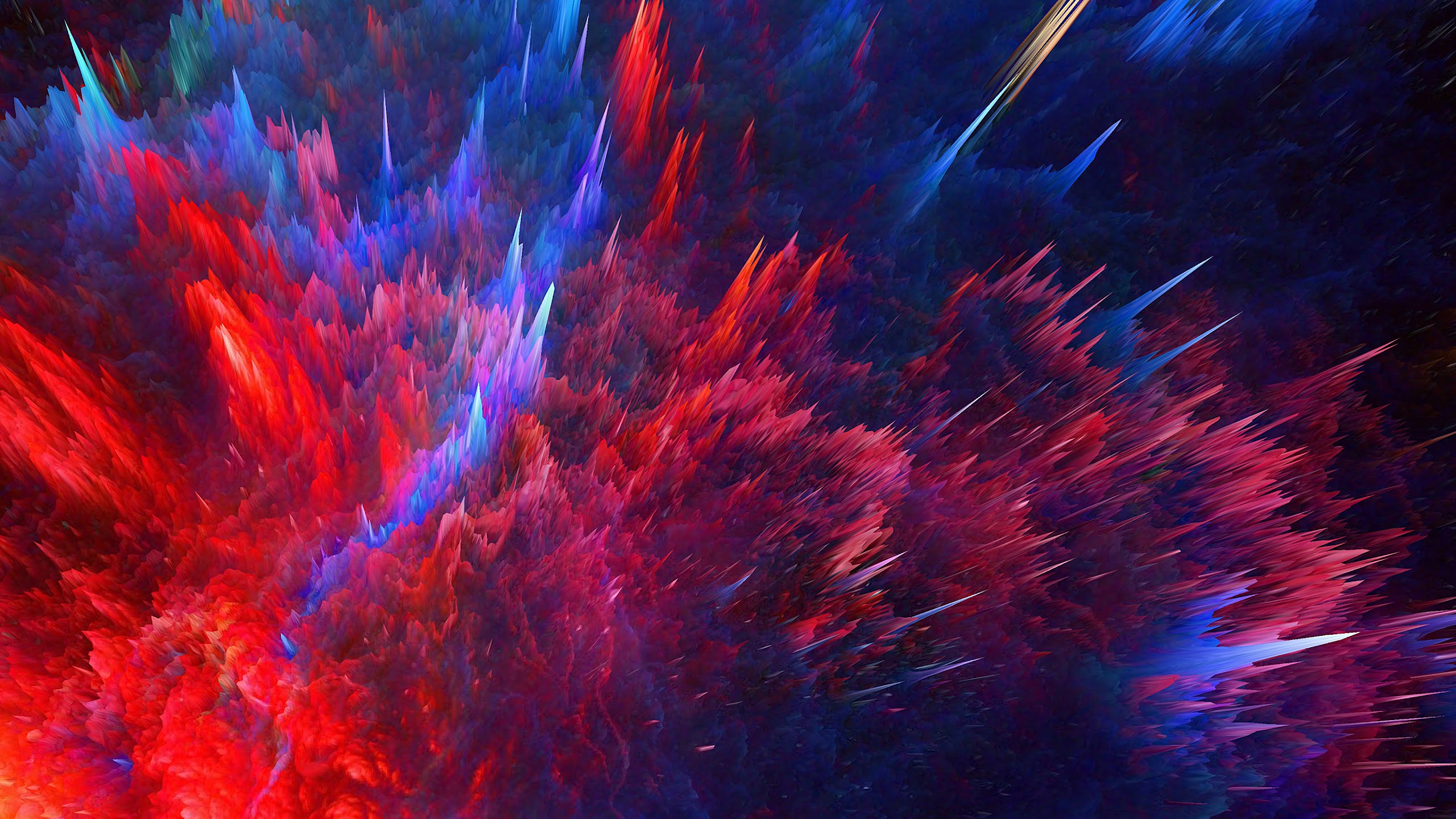 Colorful Abstract Wave Illustration Background 4K Wallpaper