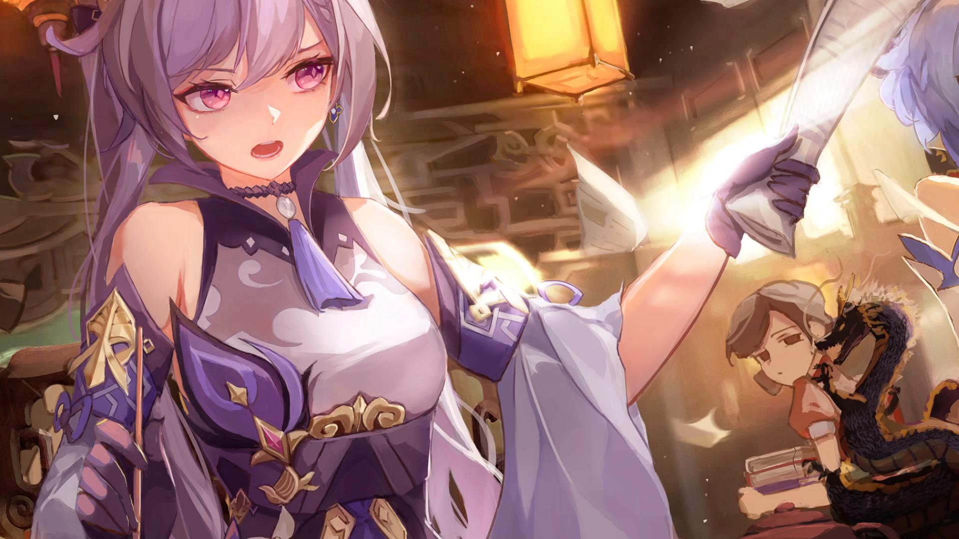 Keqing From Genshin Impact Live Wallpaper