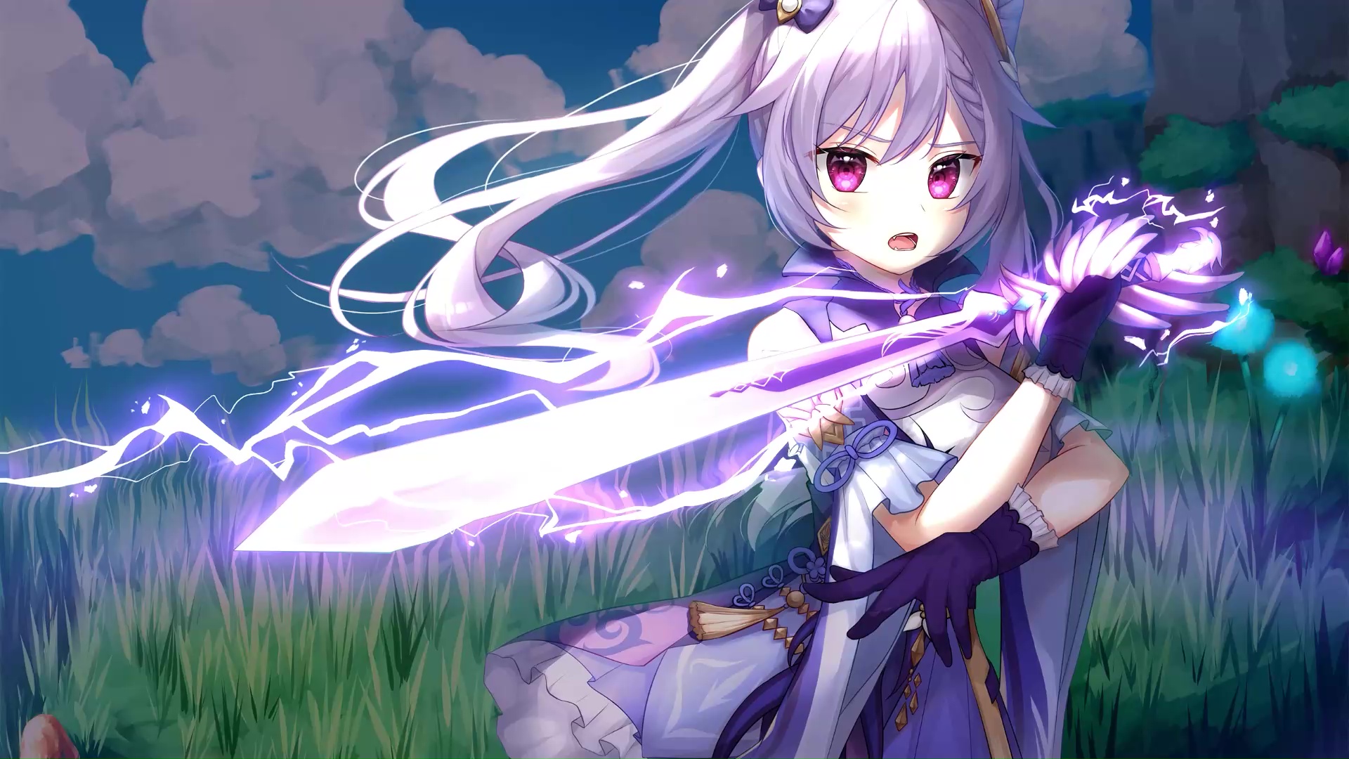 Keqing Starward Sword Genshin Impact Live Wallpaper