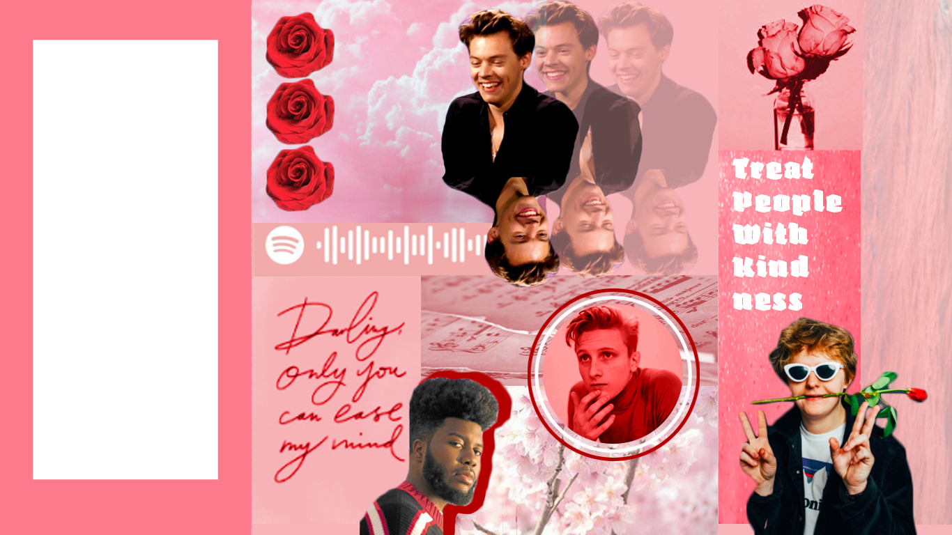 Paired Harry with some of my other fav artists for this wallpaper
