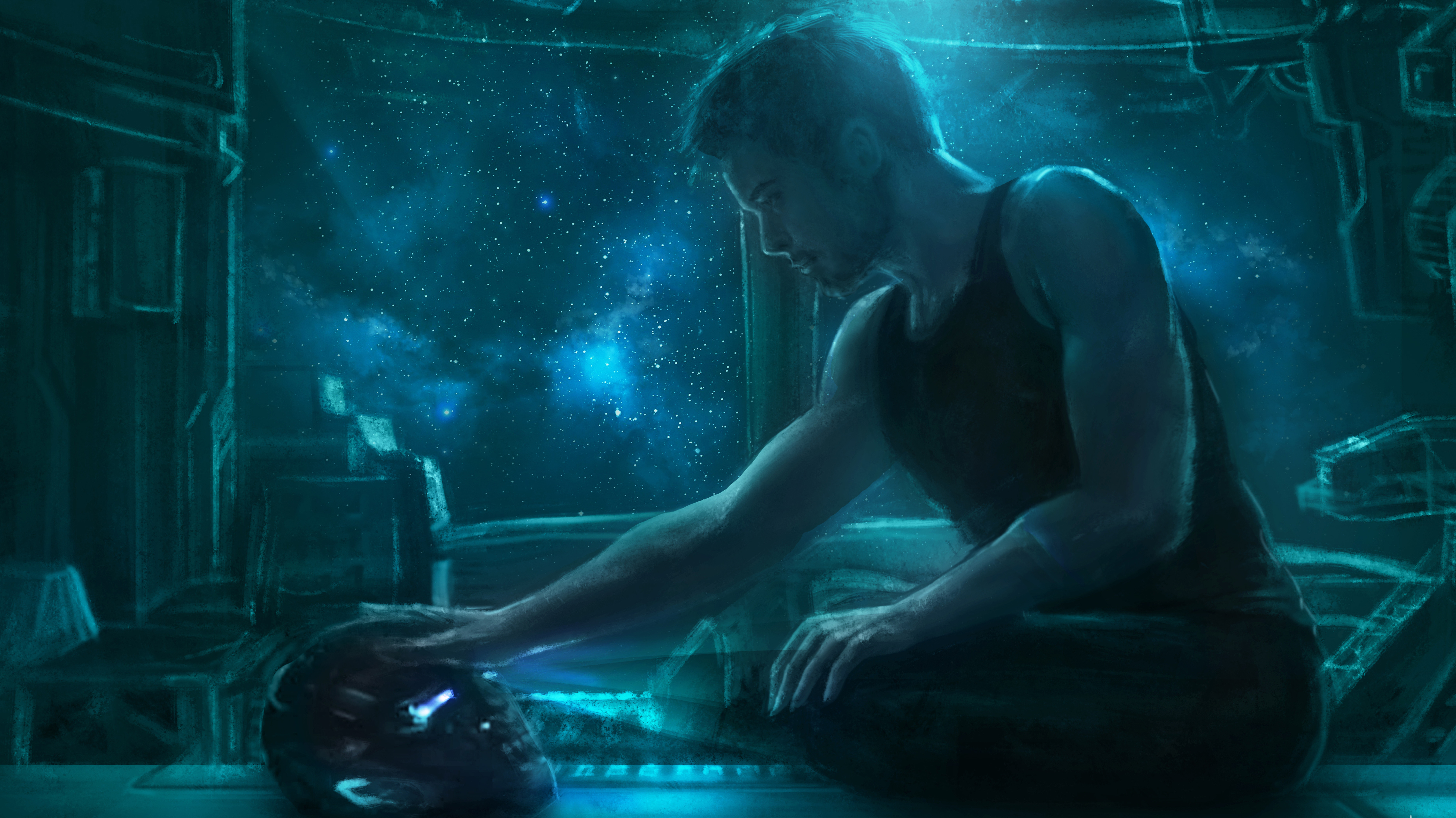 Avengers: Endgame Iron Man Tony Stark 8K Wallpaper