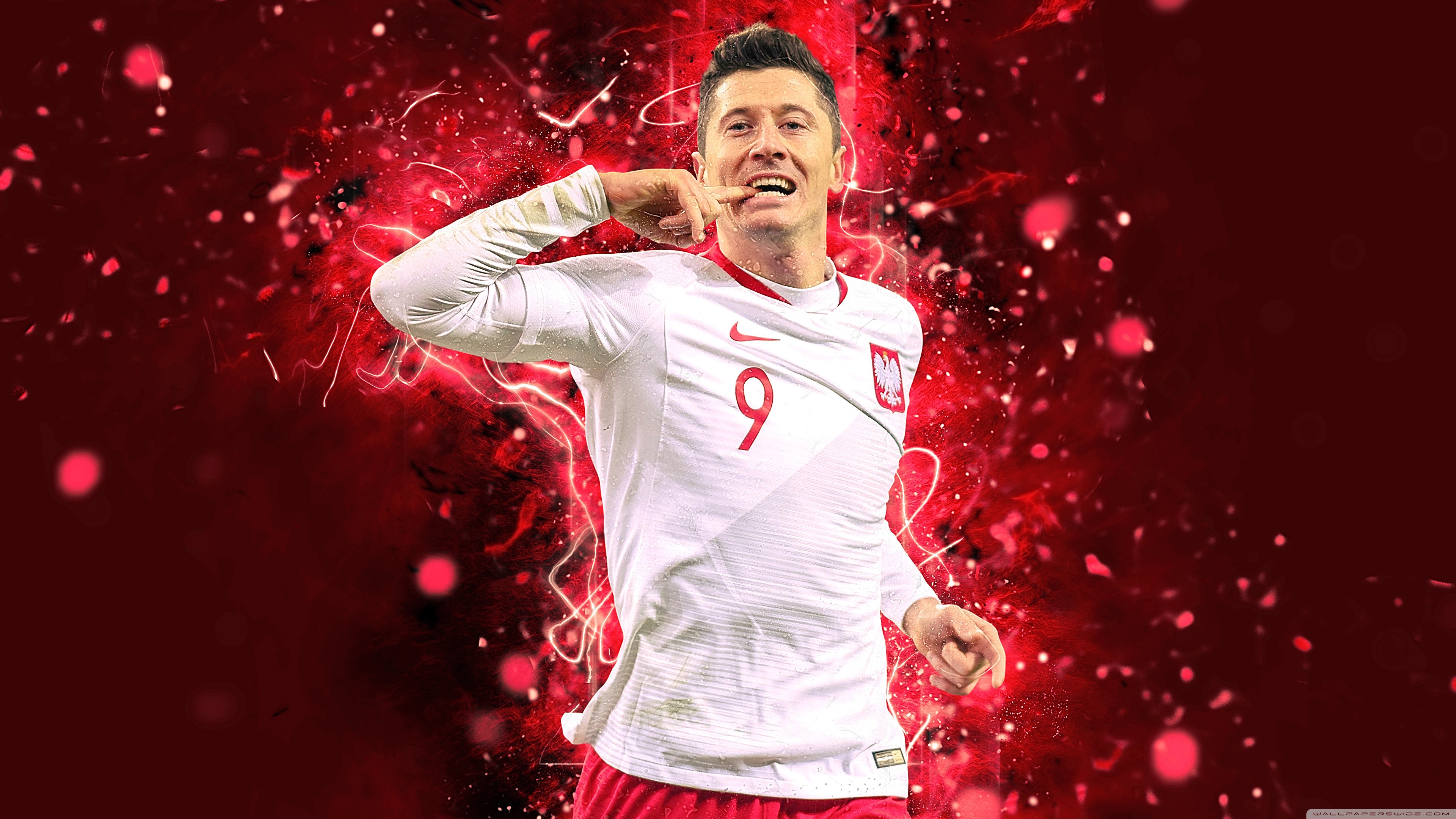 Robert Lewandowski Poland 4K UHD Wallpaper for UltraHD Desktop and TV