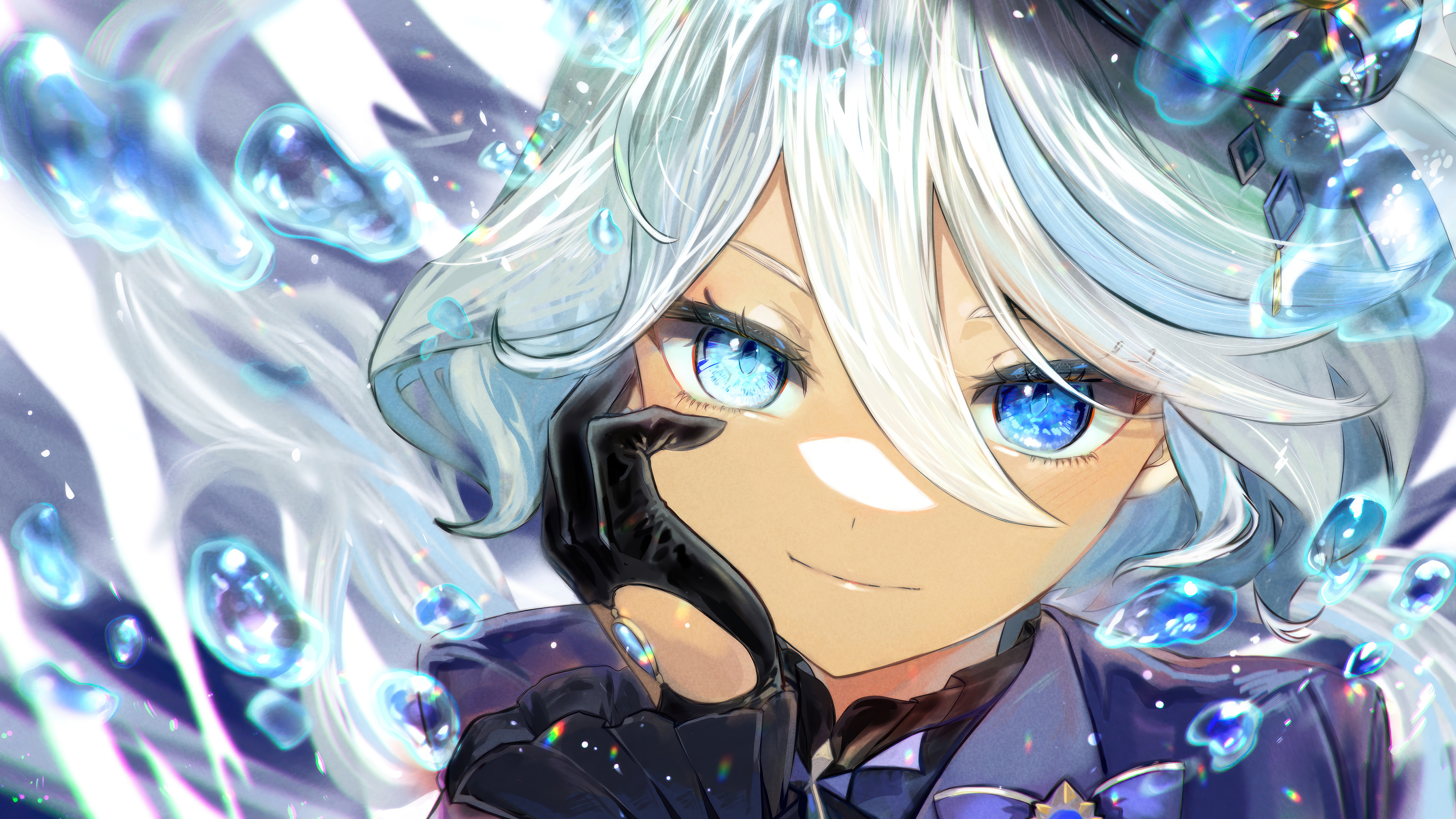 Furina Genshin Impact Video Game Art Wallpaper 4K HD PC m