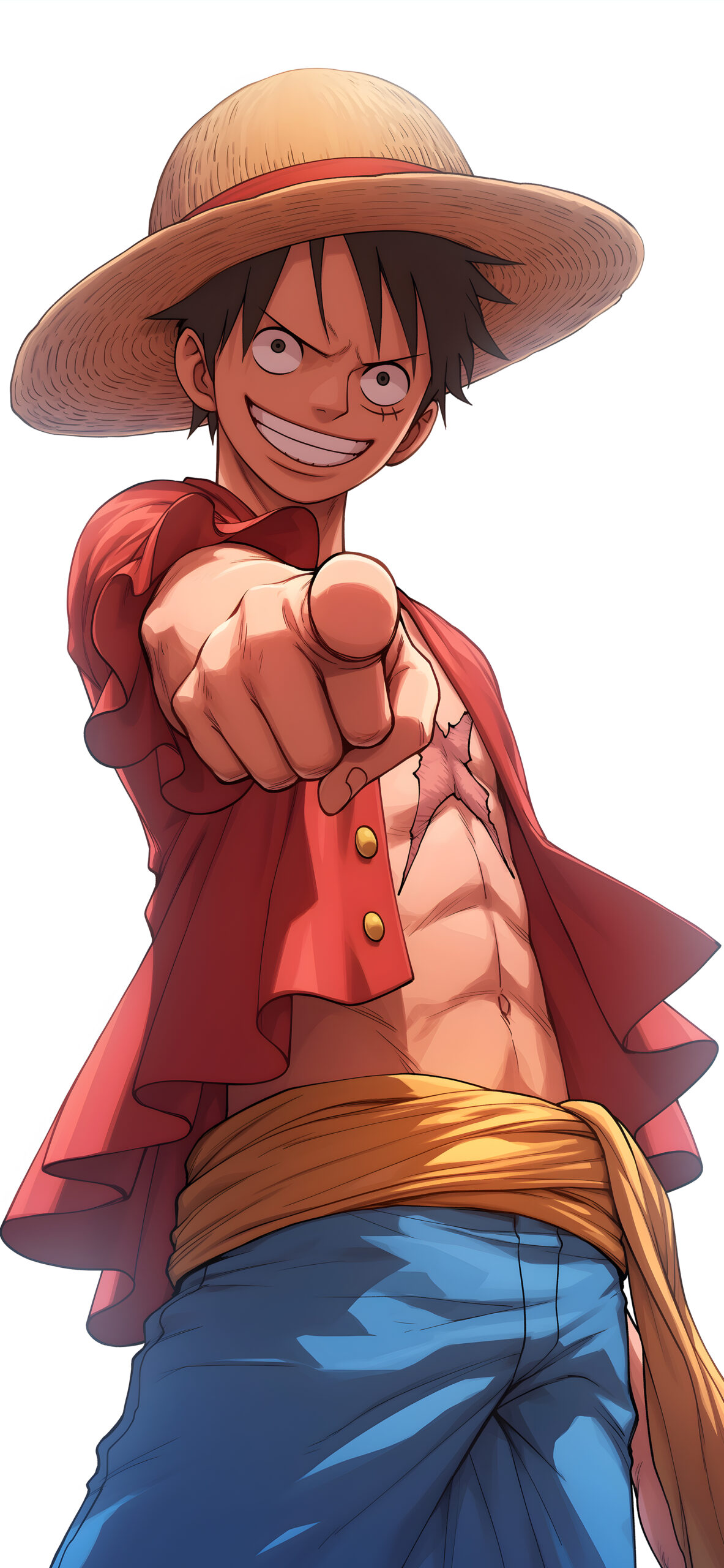Luffy One Piece Pointing Wallpaper Light Wallpaper HD