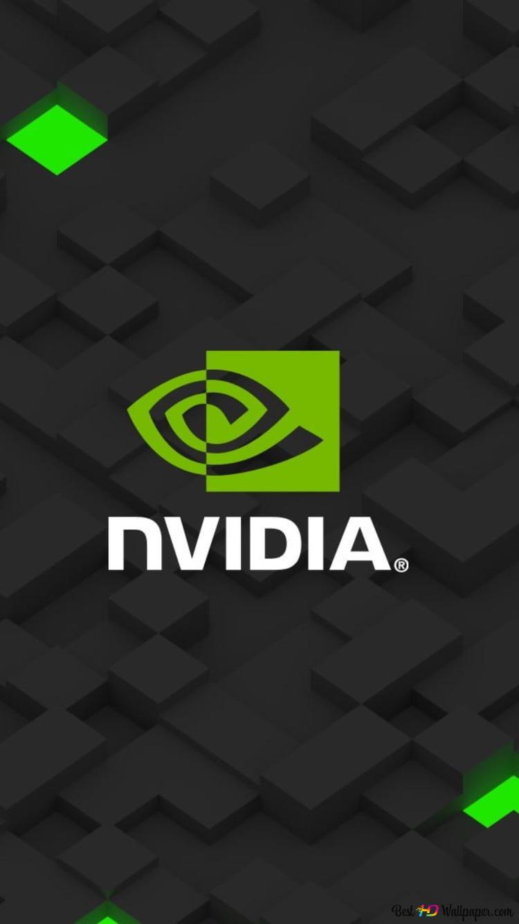 Nvidia logo, communication, text, western script, sign 2K wallpaper download