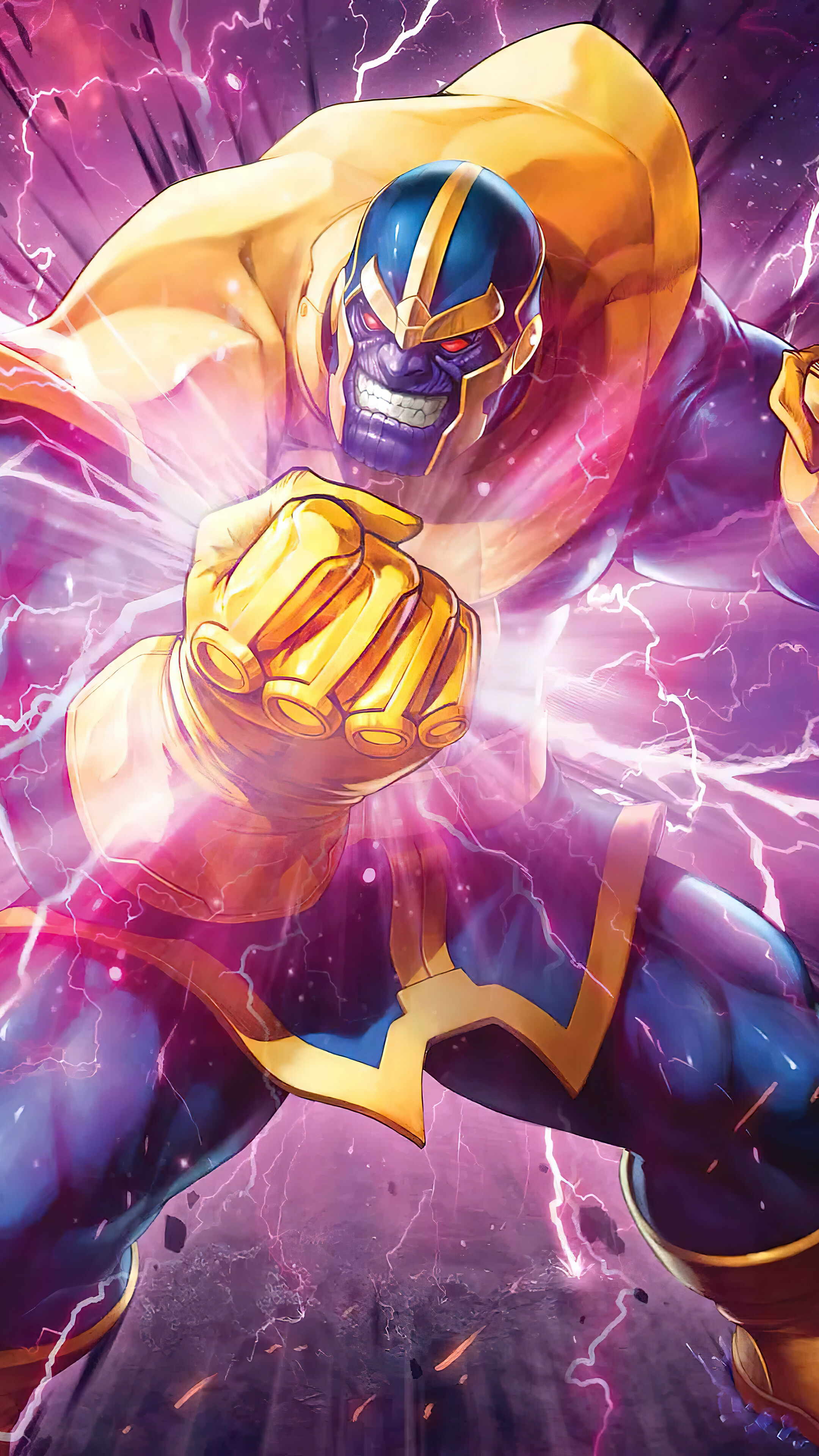 Thanos Marvel Comics 4K Wallpaper iPhone HD Phone g