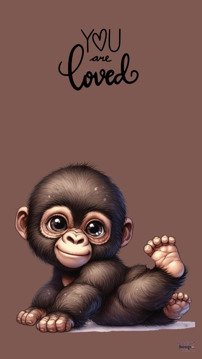 Cute Monkey Phone Wallpaper