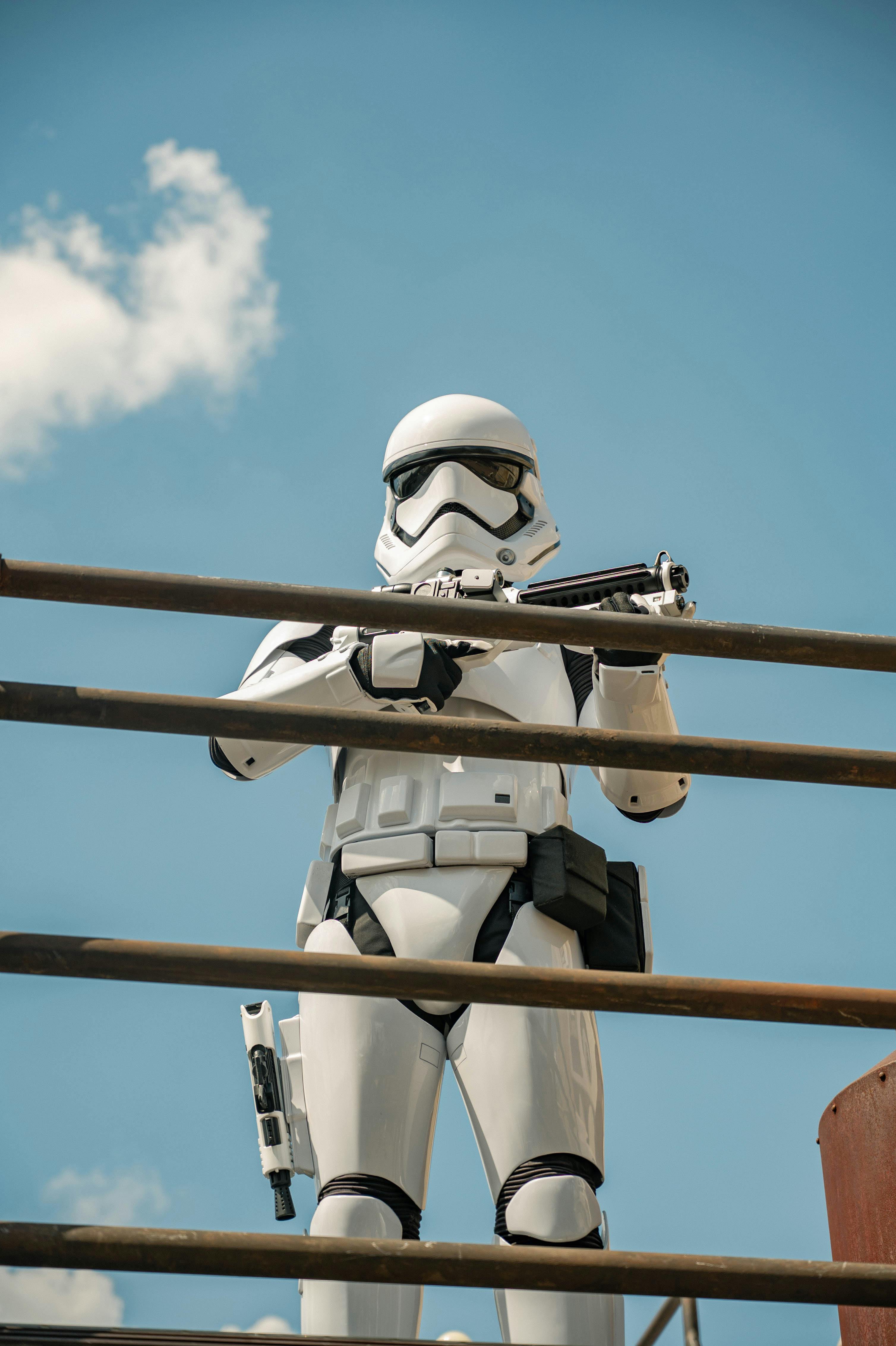 Star Wars Trooper Standing on the Bridge · Free