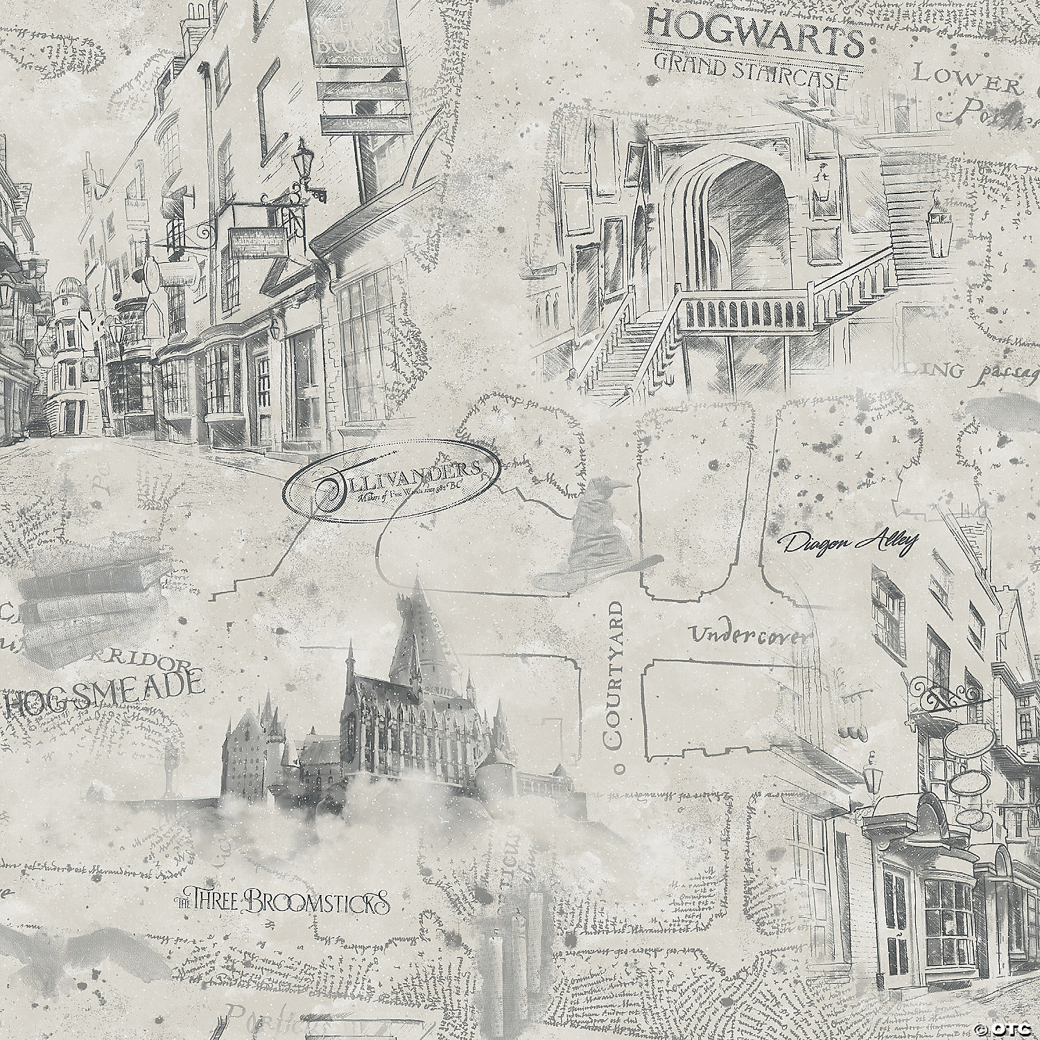 Harry Potter Map Peel & Stick Wallpaper
