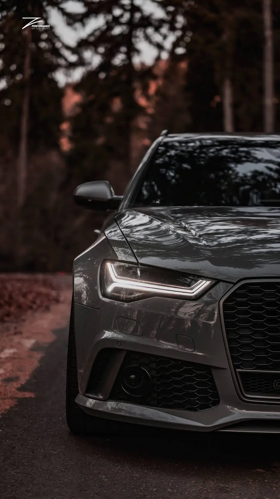 Audi RS6 C7 Avant Wheels.FORGED 14 in Brushed Black Center. Gloss Black Lip