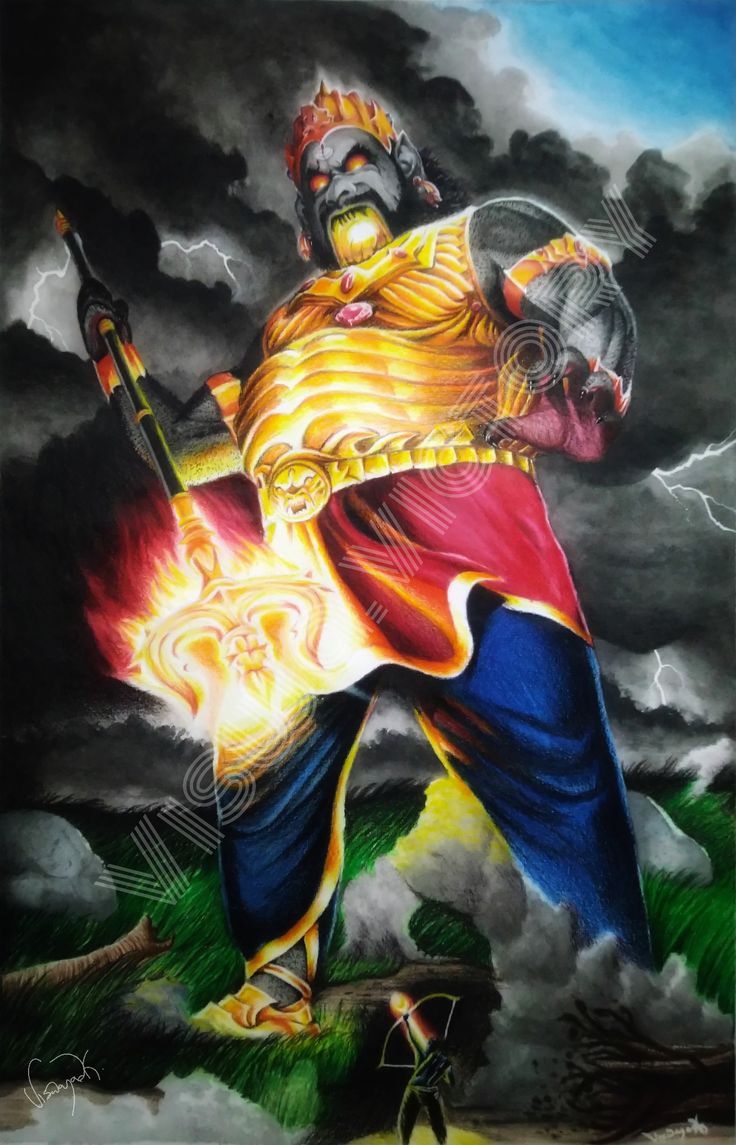 Kumbhakarna painting