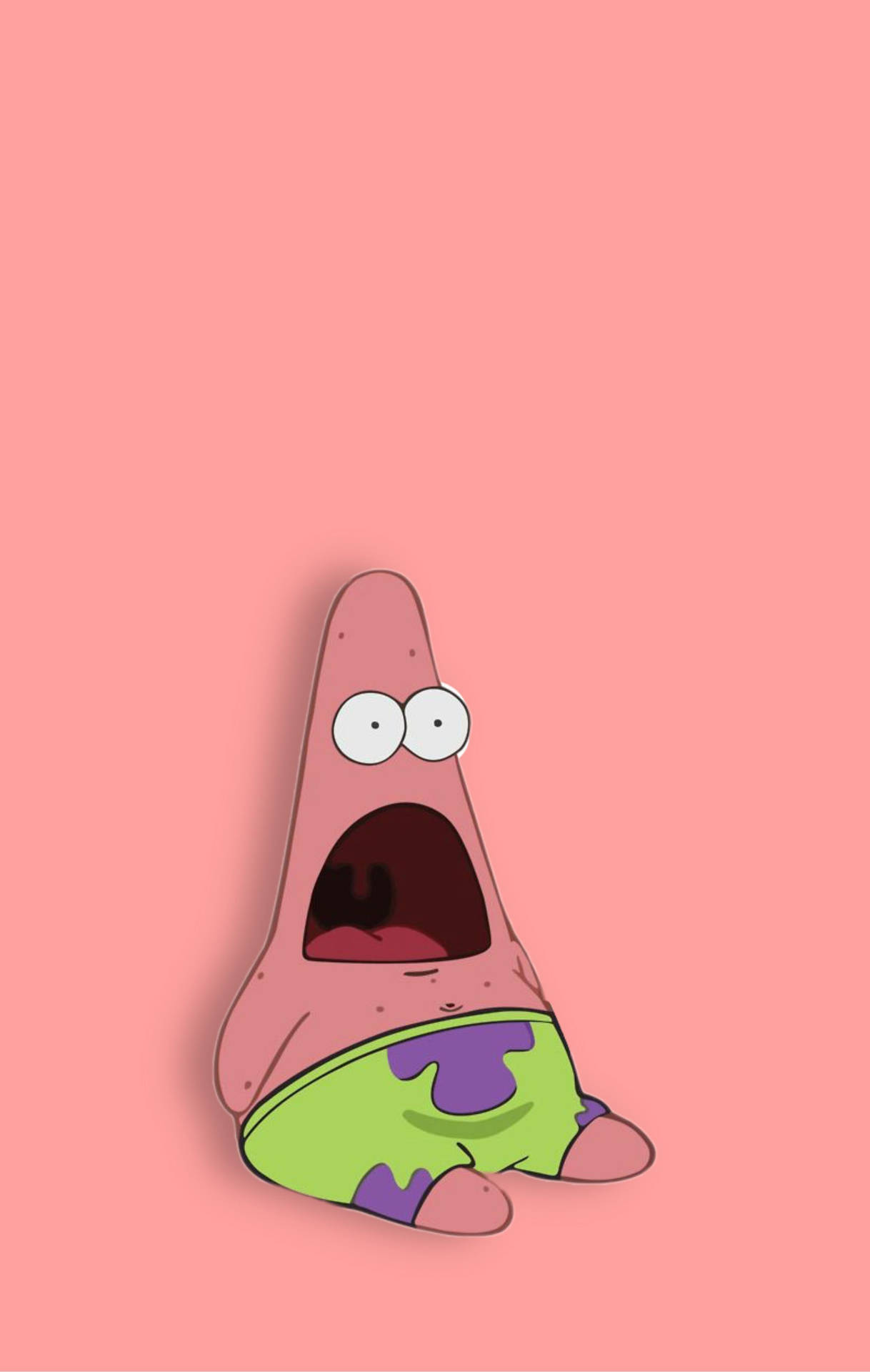 Download Patrick Star Is Here To Show Off His Fun Loving Side Wallpaper