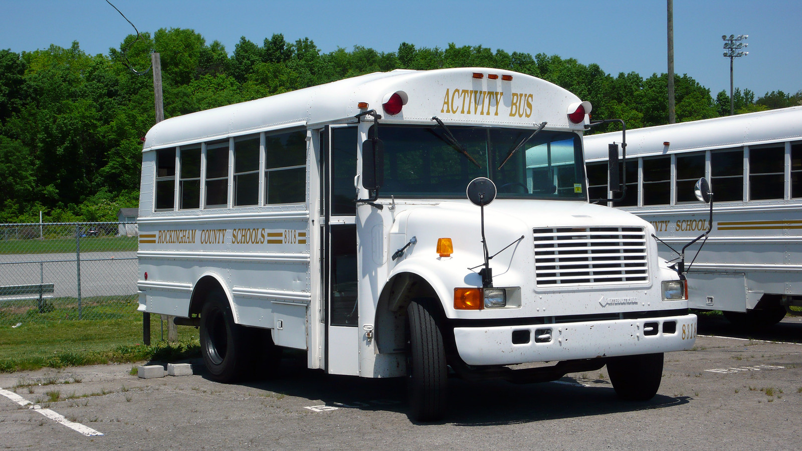 White School Bus