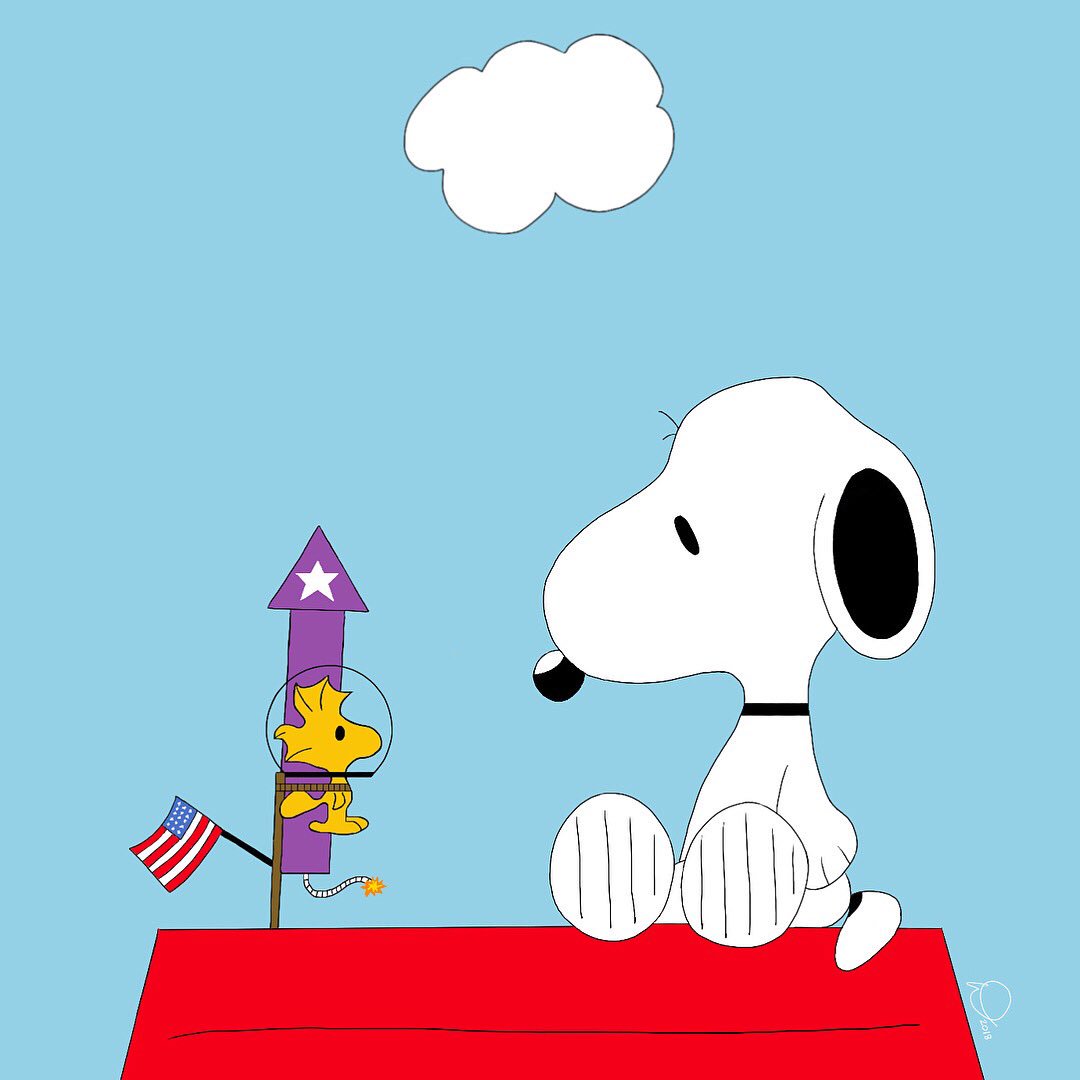 David Daily в X: „First Woodstock in space? Probably not a good idea. Have a safe and happy 4th of July everyone! #snoopy #woodstock #peanuts #fourthofjuly thofjuly #fireworks #kidlitart #procreate #ipadpro #charliebrown #