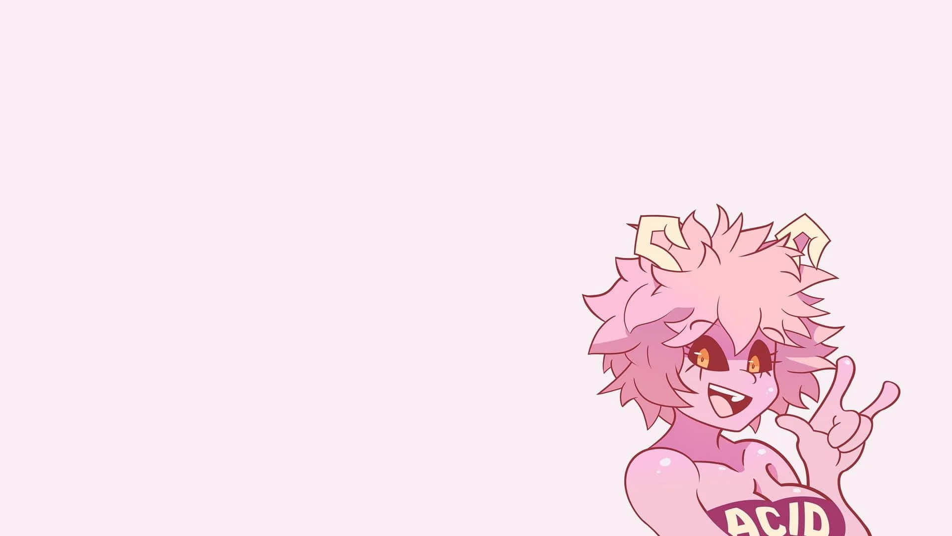 Download 'Explore the colorful future of Ashido' Wallpaper