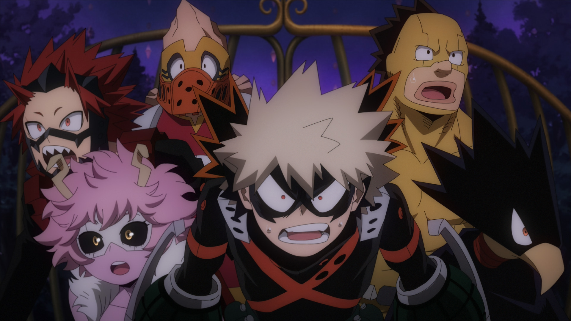 My Hero Academia: You're Next Wallpaper Featuring Katsuki and Friends