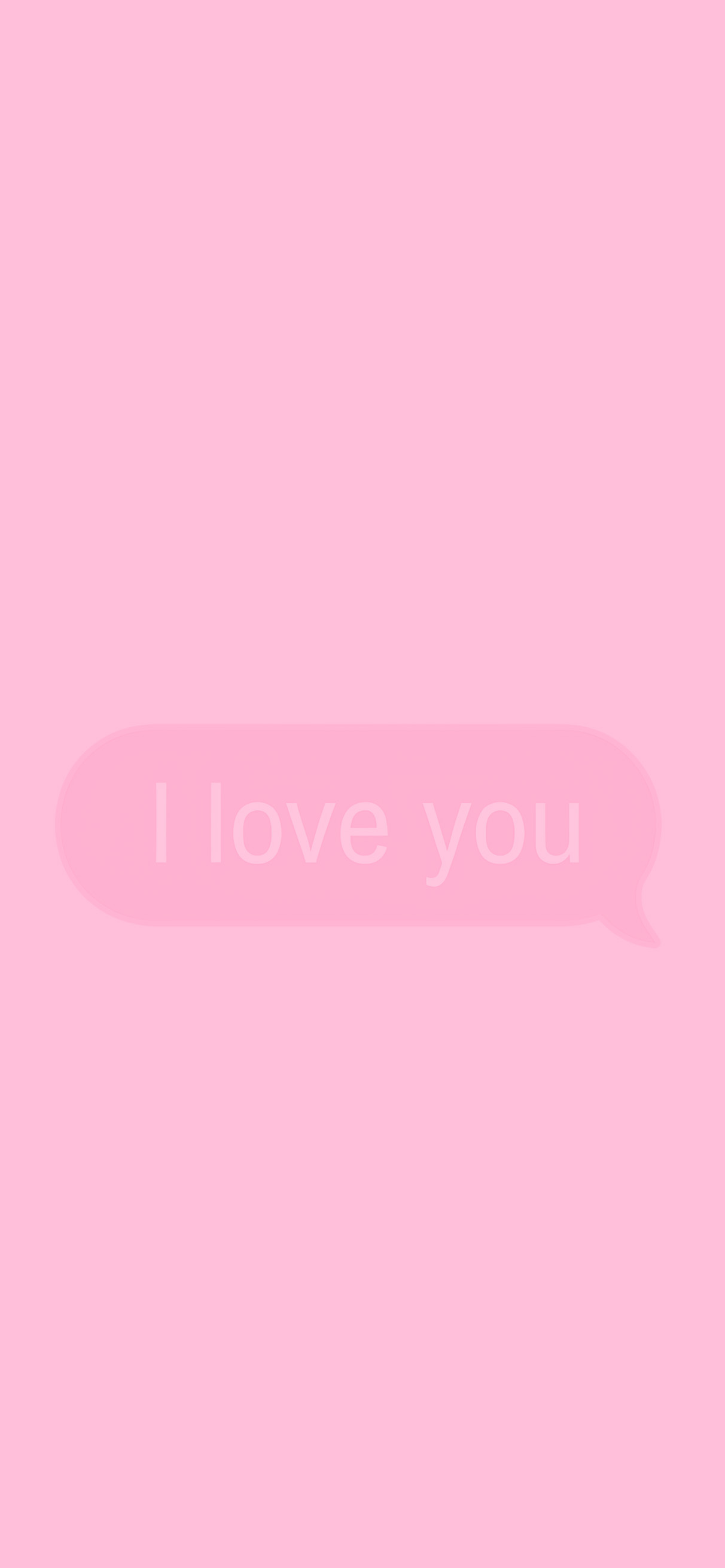 I Love You Message Pinky Wallpaper Wallpaper iPhone