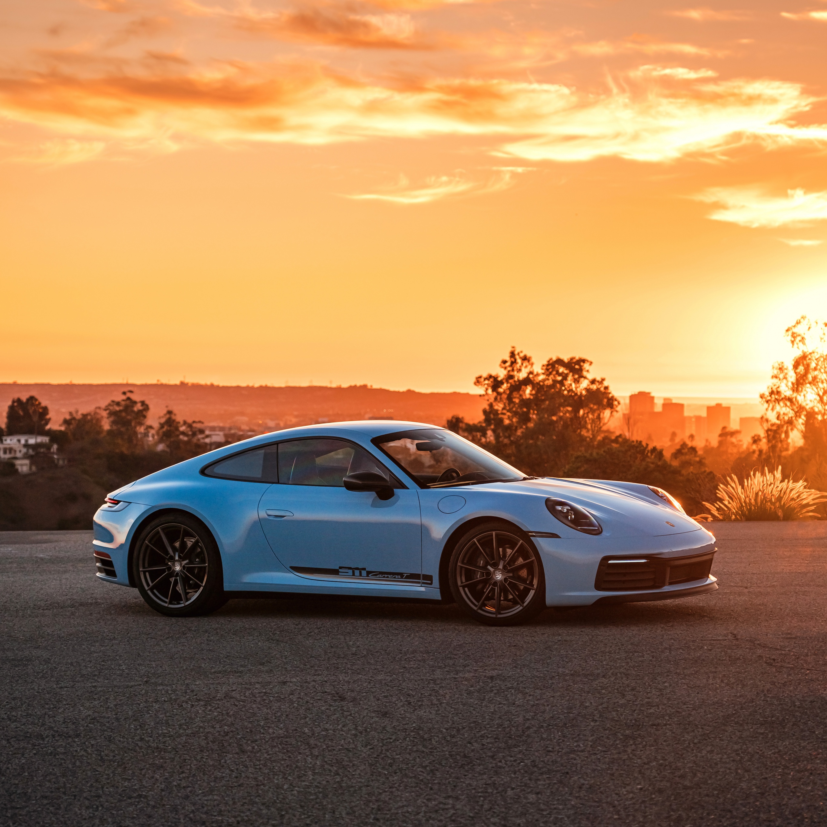 Porsche 911 Carrera T Wallpaper 4K, Sunset, 2022, 5K, 8K