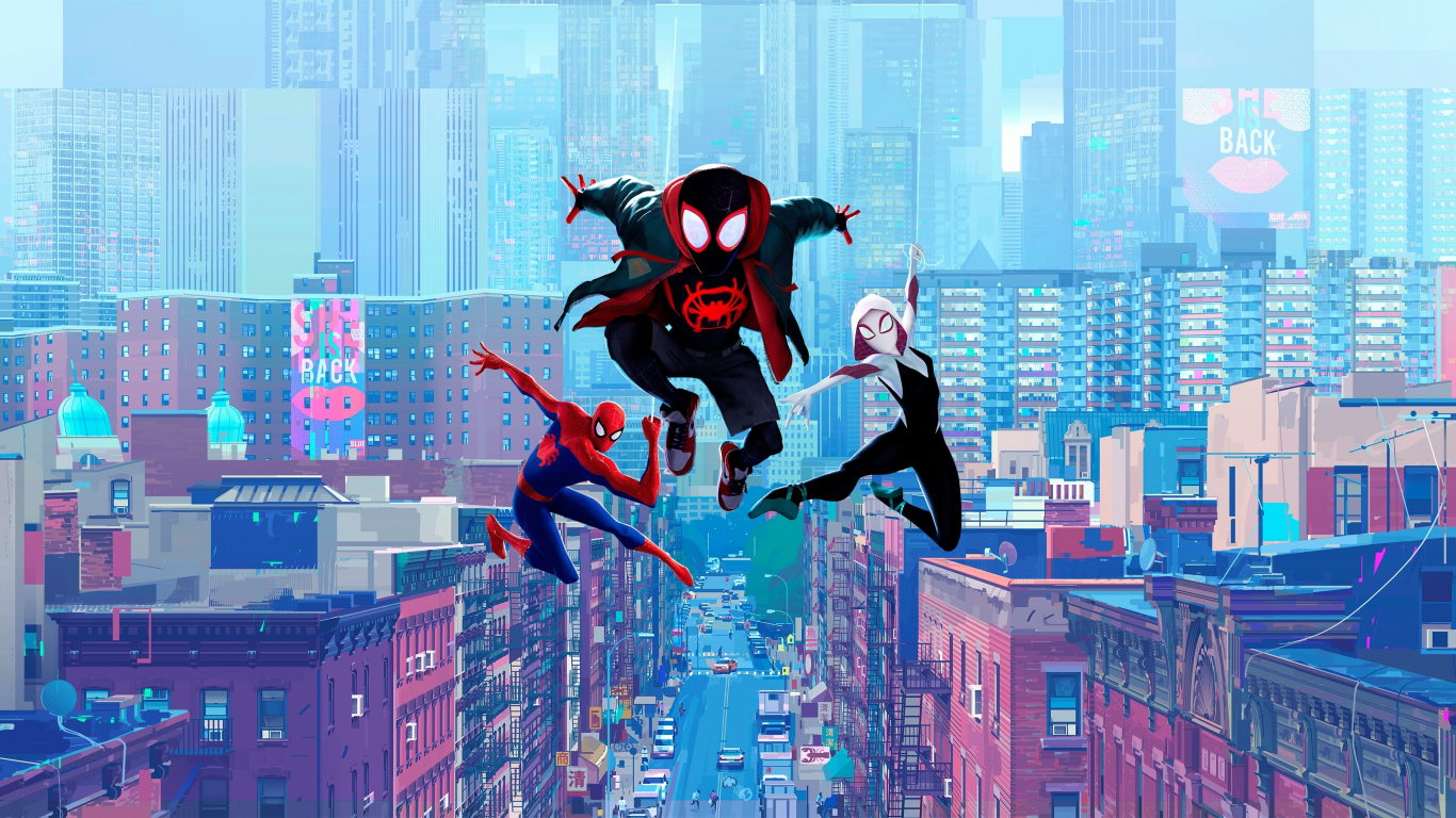 Movie fan art Spider Man Into the Spider Verse wallpaper