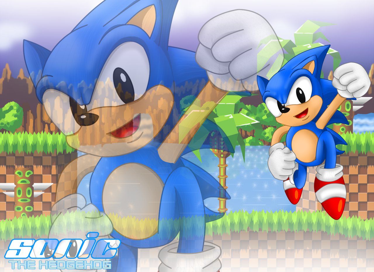 Sonic the Hedgehog 1991 Wallpaper by AdvanceAlliahn - Fur Affinity [dot] net