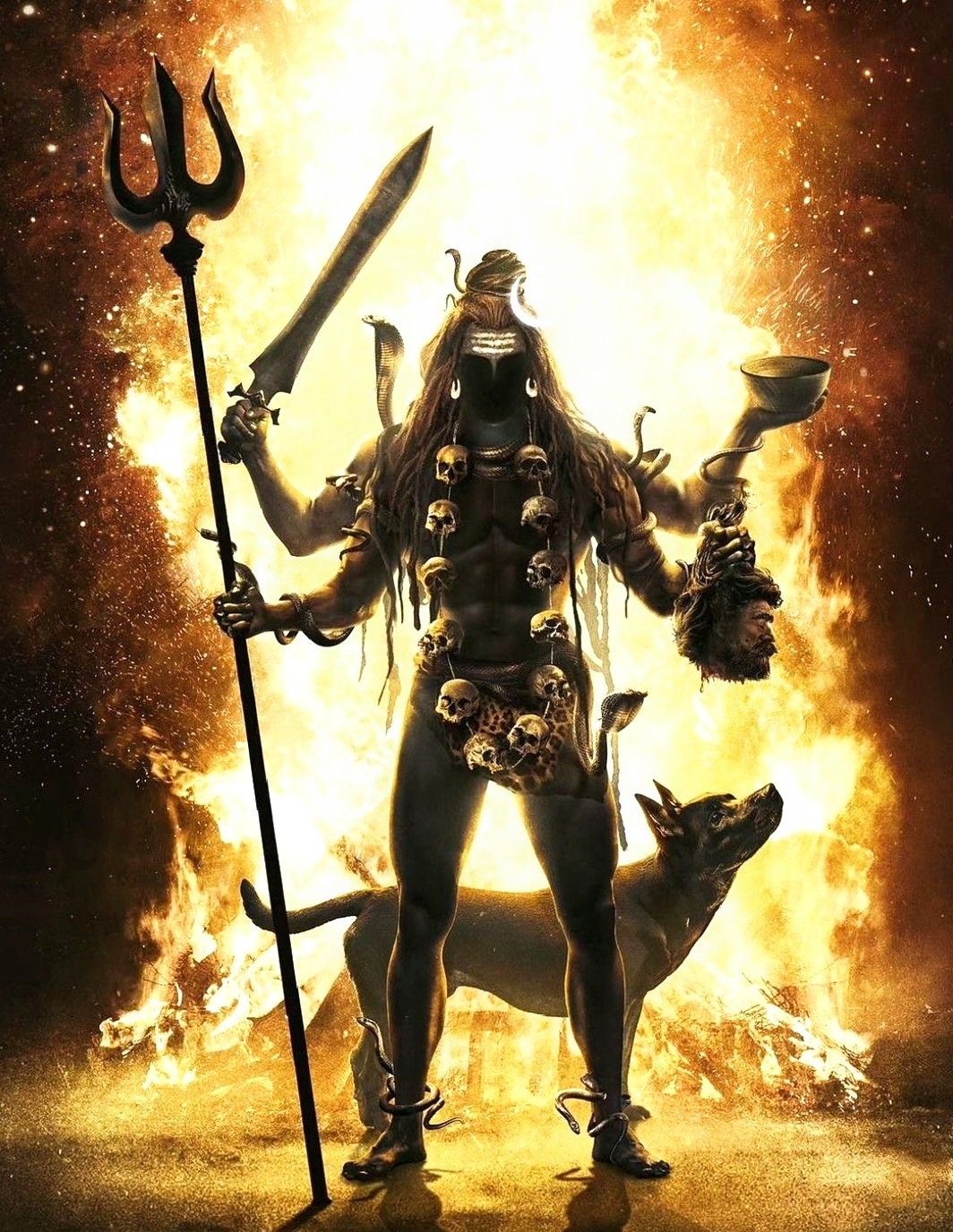 KAALABHAIRAVA- The Shadow of Shiva ideas. shiva art, lord shiva painting, shiva