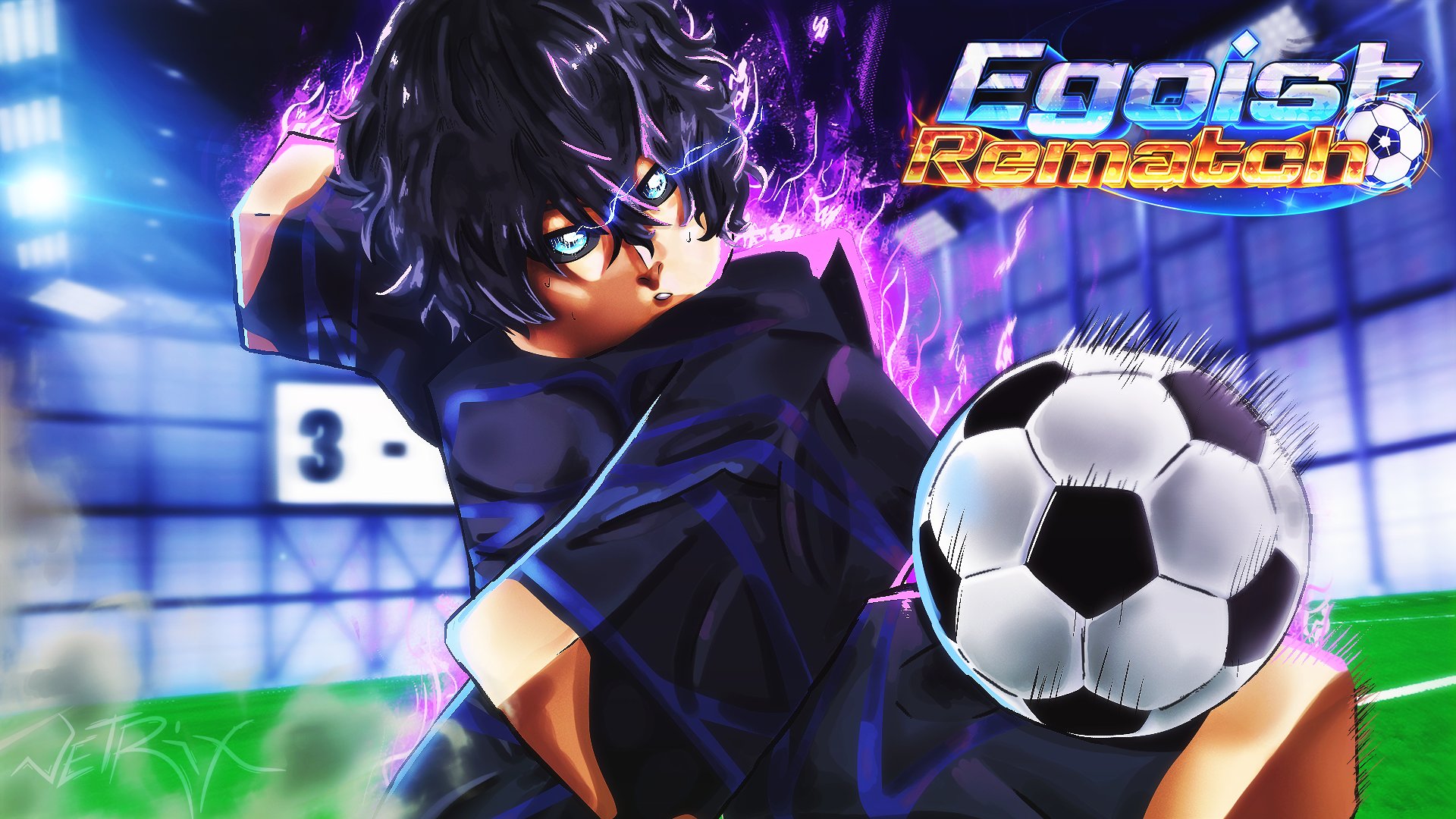 Vet Jin from Blue Lock Thumbnail for Egoist Rematch⚽️ • COMISSION • Likes # Retweets are appreciated. #ROBLOX #RobloxGFX #robloxart #RobloxDev #bluelock