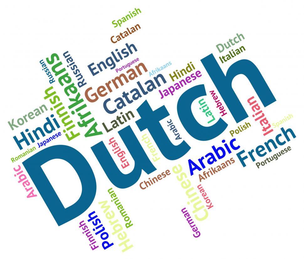 Free of Dutch Language Represents The Netherlands And Foreign. Download Free Image and Free Illustrations