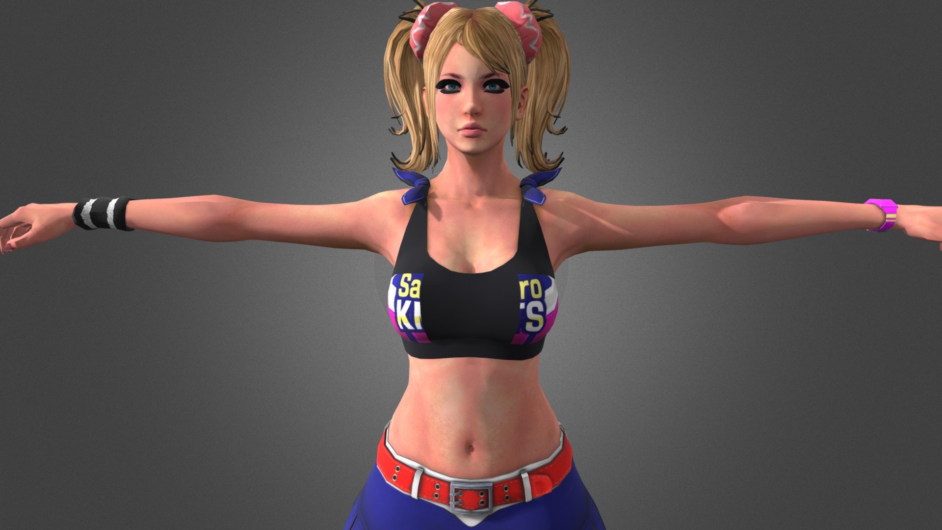 Juliet Starling Chearleader outfit Free 3D model by GegaSonicFan [4b12585]