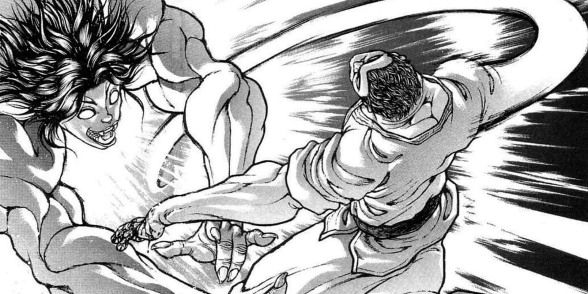 Download Intense_ Martial_ Arts_ Battle_ Baki_ Manga Wallpaper