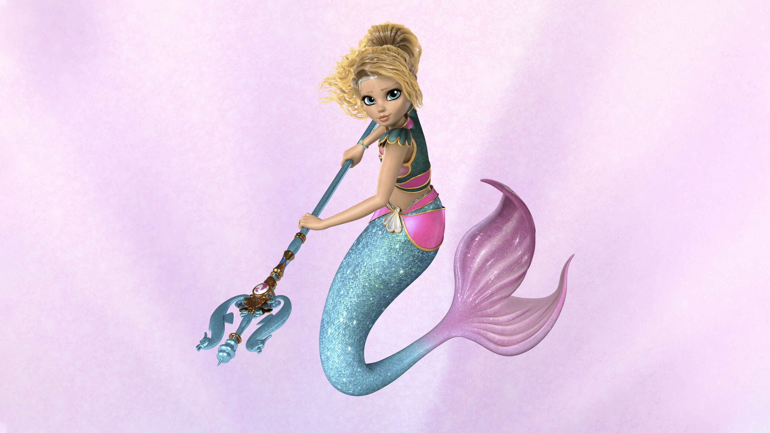 Mermaid Magic HD desktop wallpaper