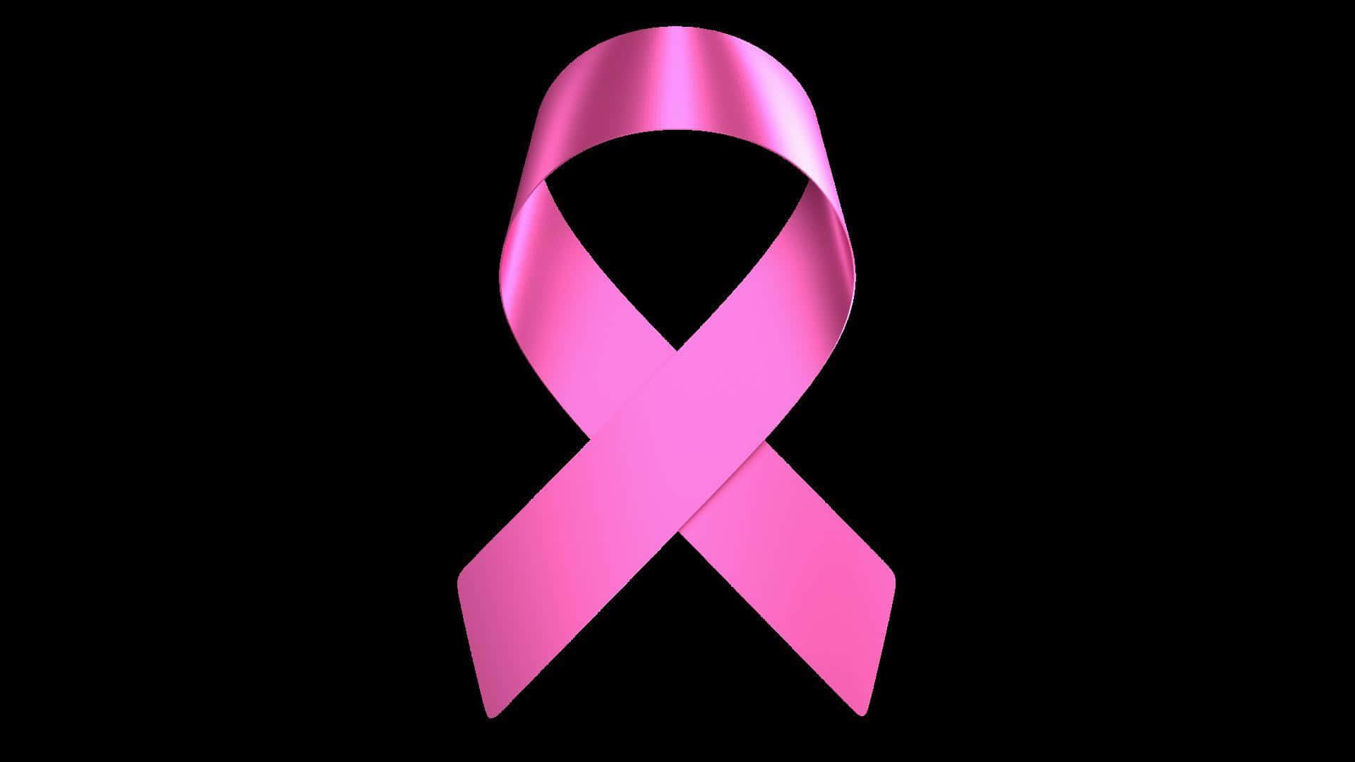 Support The Fight Against Breast Cancer With A Pink Ribbon Wallpaper