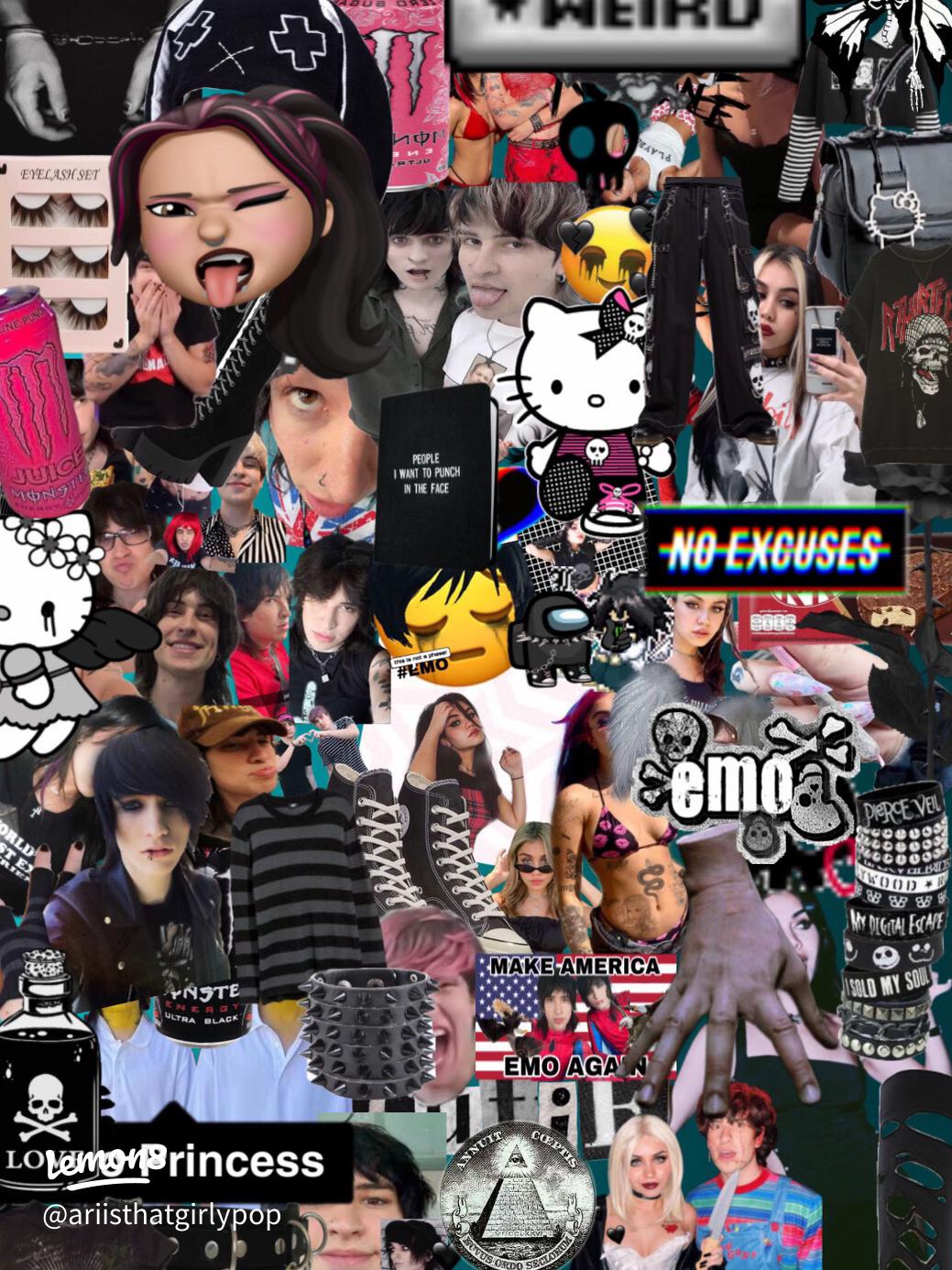 Stylish Emo Girl Wallpaper for Your Aesthetic