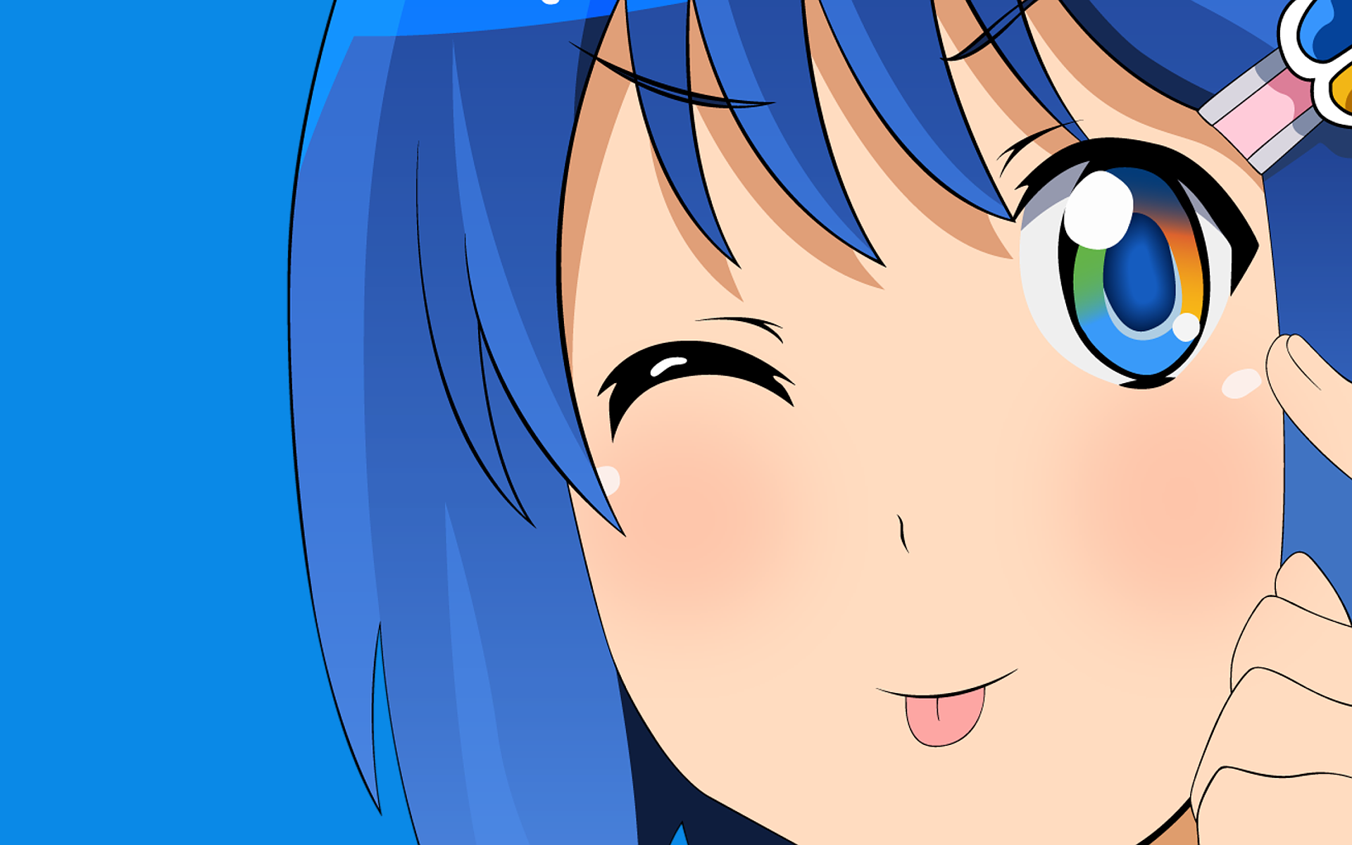 Windows 7, Madobe Nanami, OS Tan Wallpaper / WallpaperJam.com