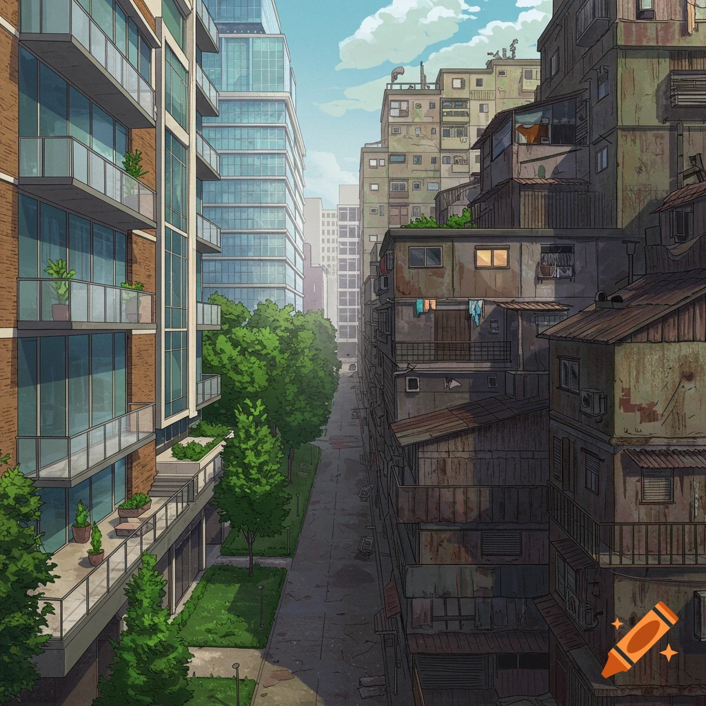 90s Anime Retro City Vibe Black and White created on Craiyon