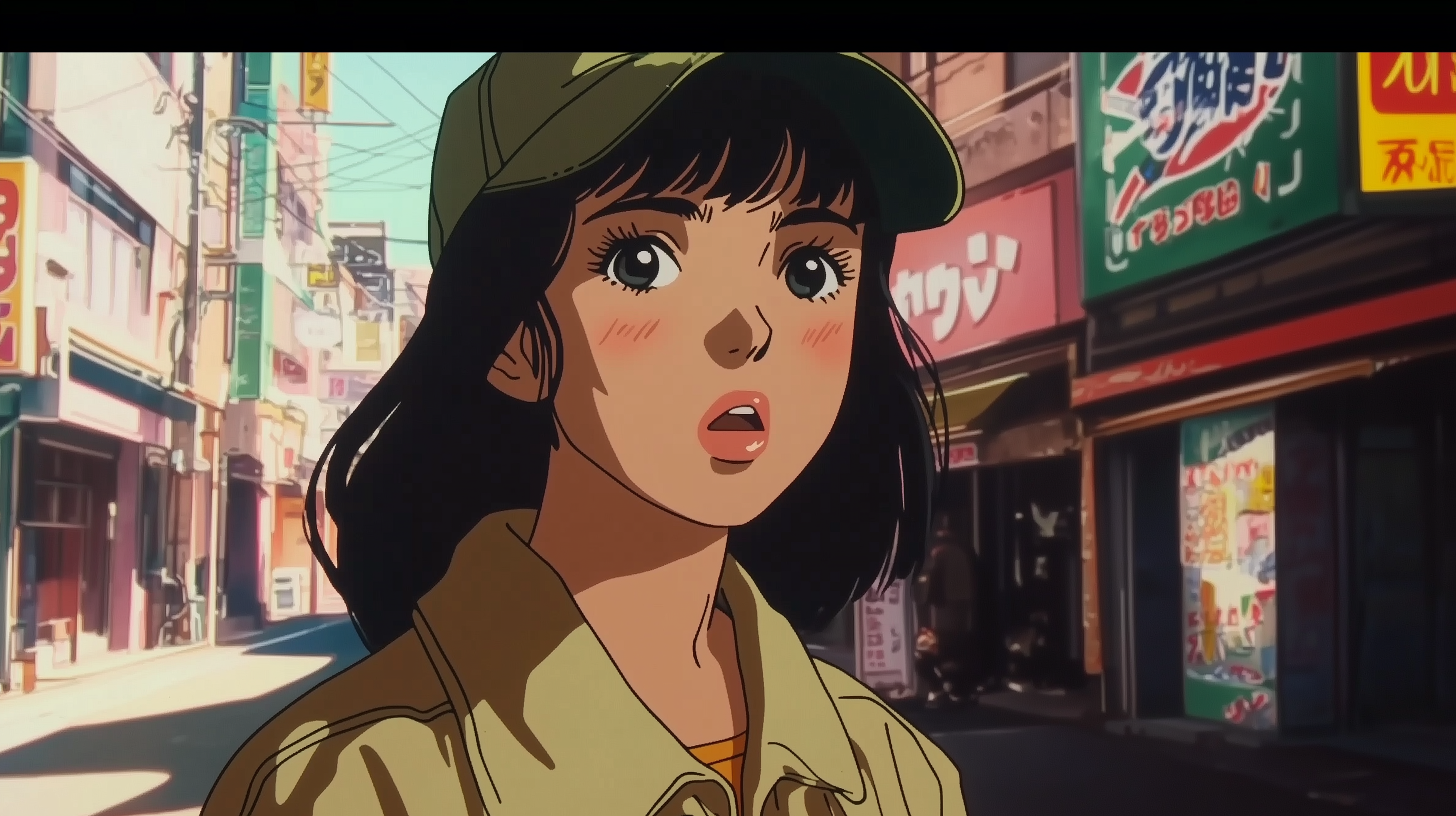 Retro Anime Girl HD Wallpaper