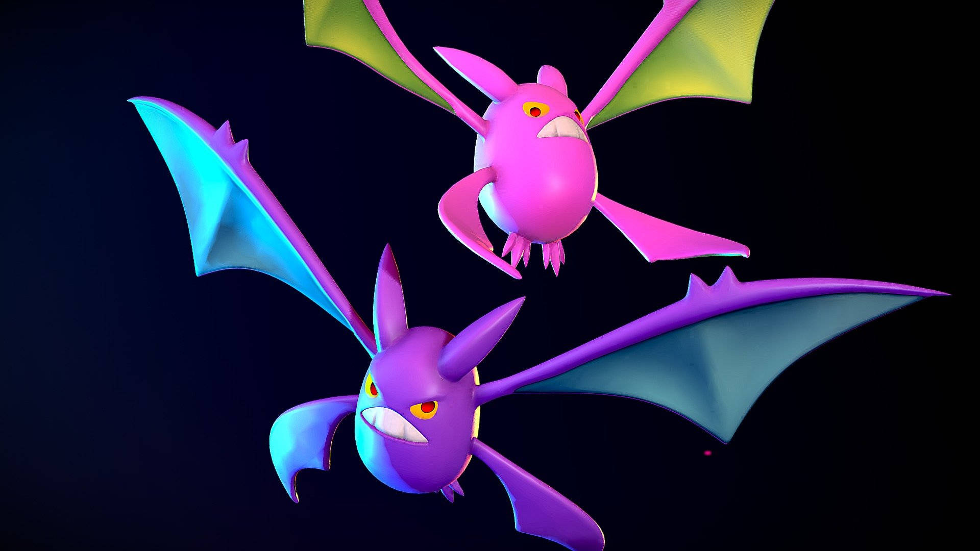 Crobat 3D Models Wallpaper