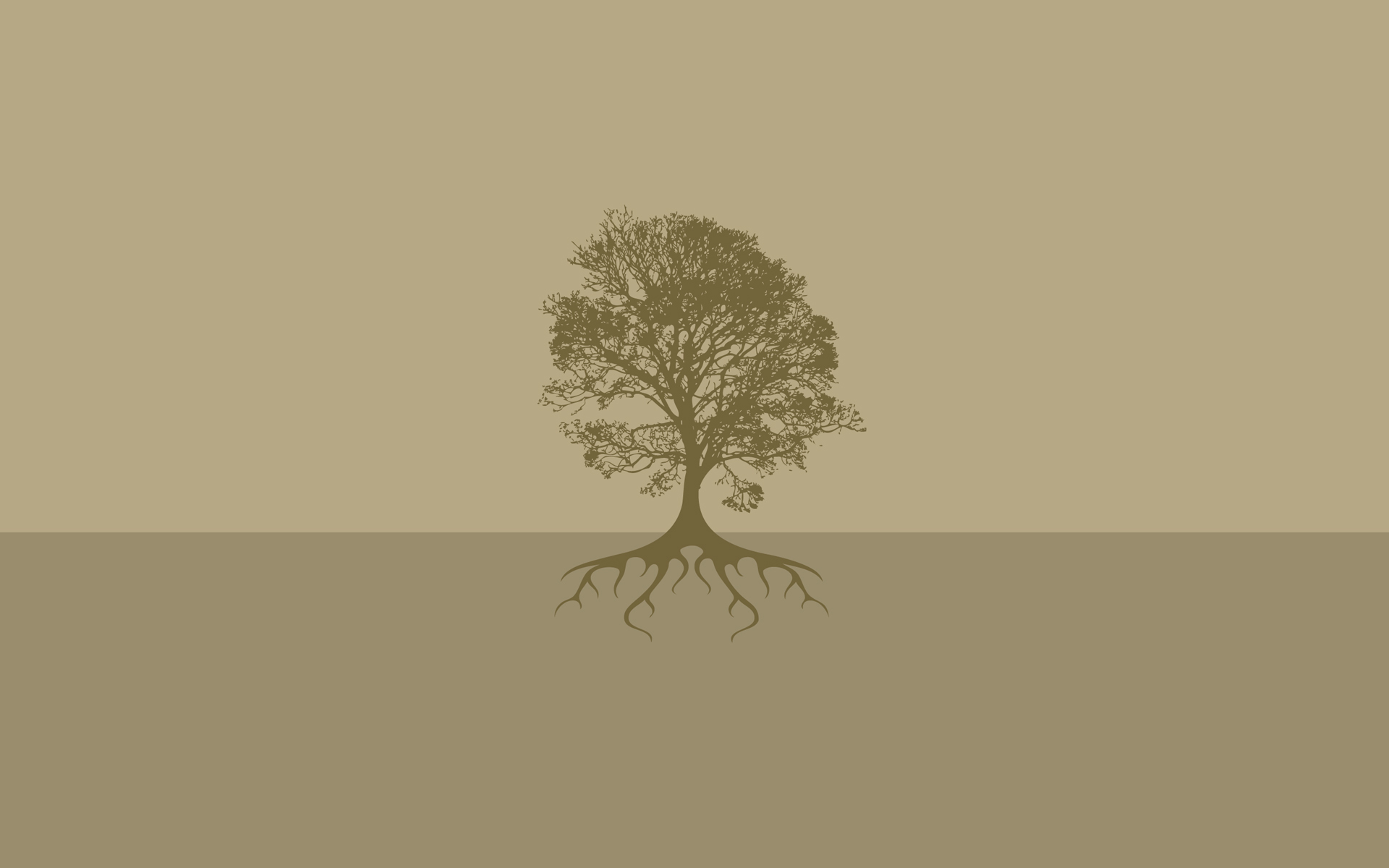 Wallpaper roots, tree, silhouette, crown for mobile and desktop, section минимализм, resolution 1920x1200