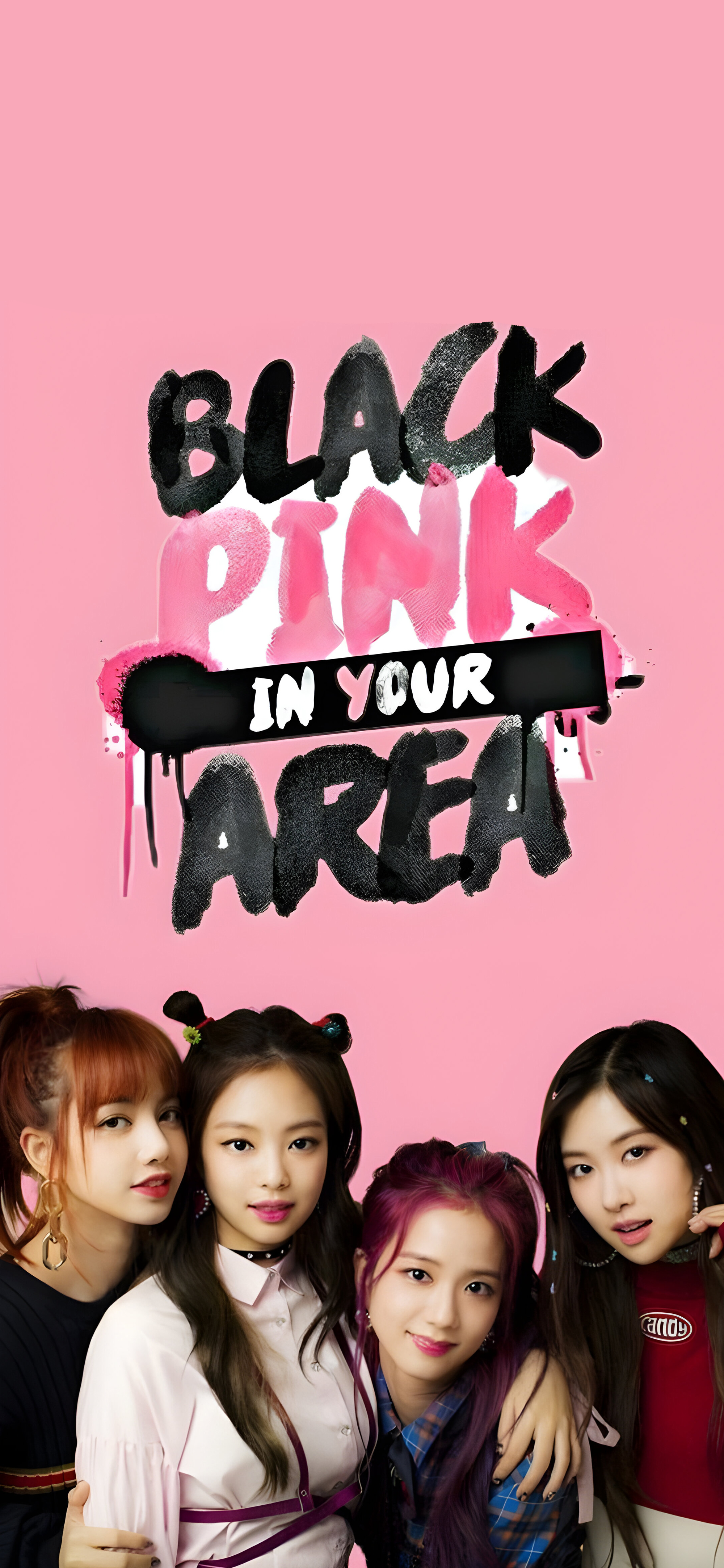BLACKPINK Pink Theme Group Wallpaper Music Wallpaper