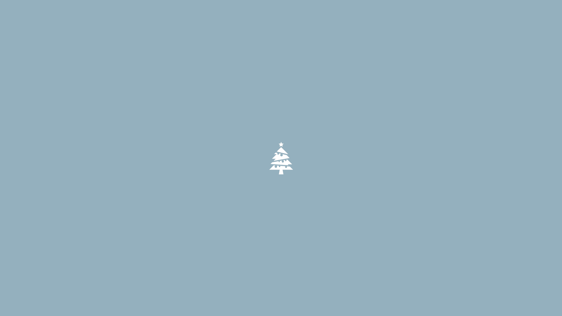 Minimalist Christmas tree wallpaper [1920x1080]