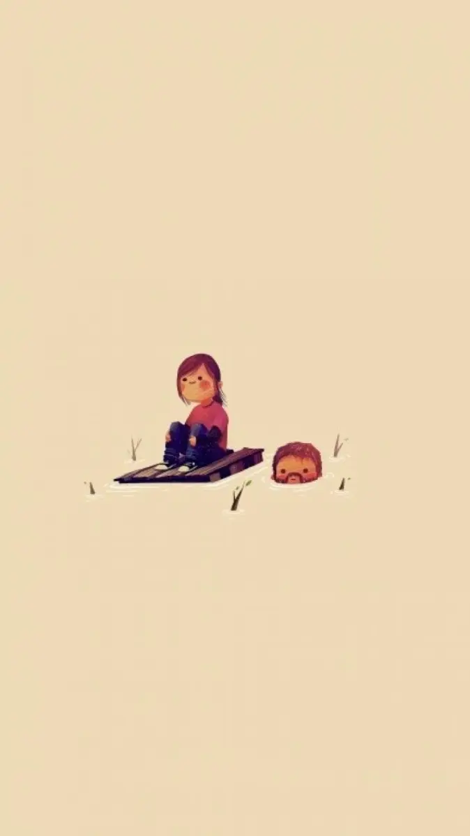 Ellie and Joel wallpaper