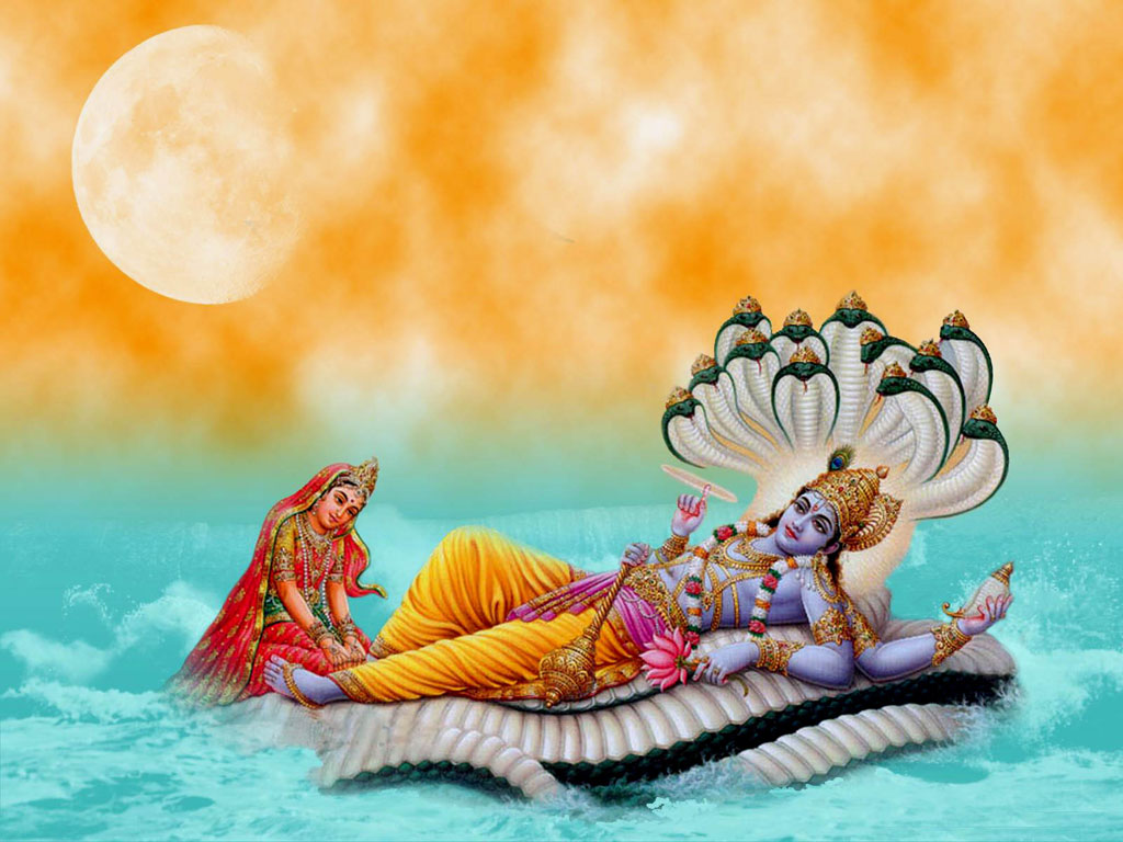 Lord Vishnu Ji Laxmi Ji Wallpaper Vishnu Wallpaper HD Wallpaper & Background Download