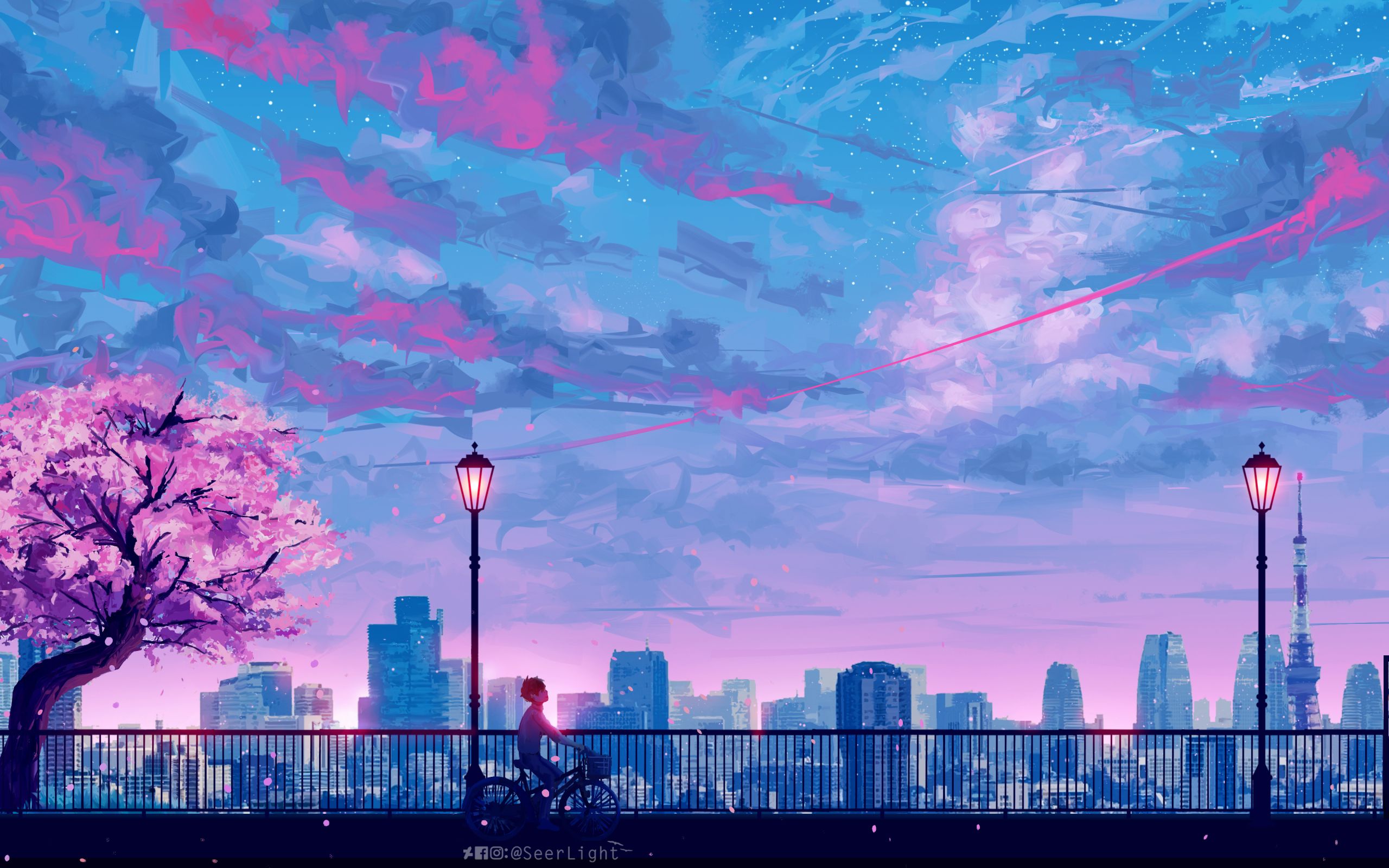 Resolution City 4k Anime Art 2560x1600 Resolution Wallpaper