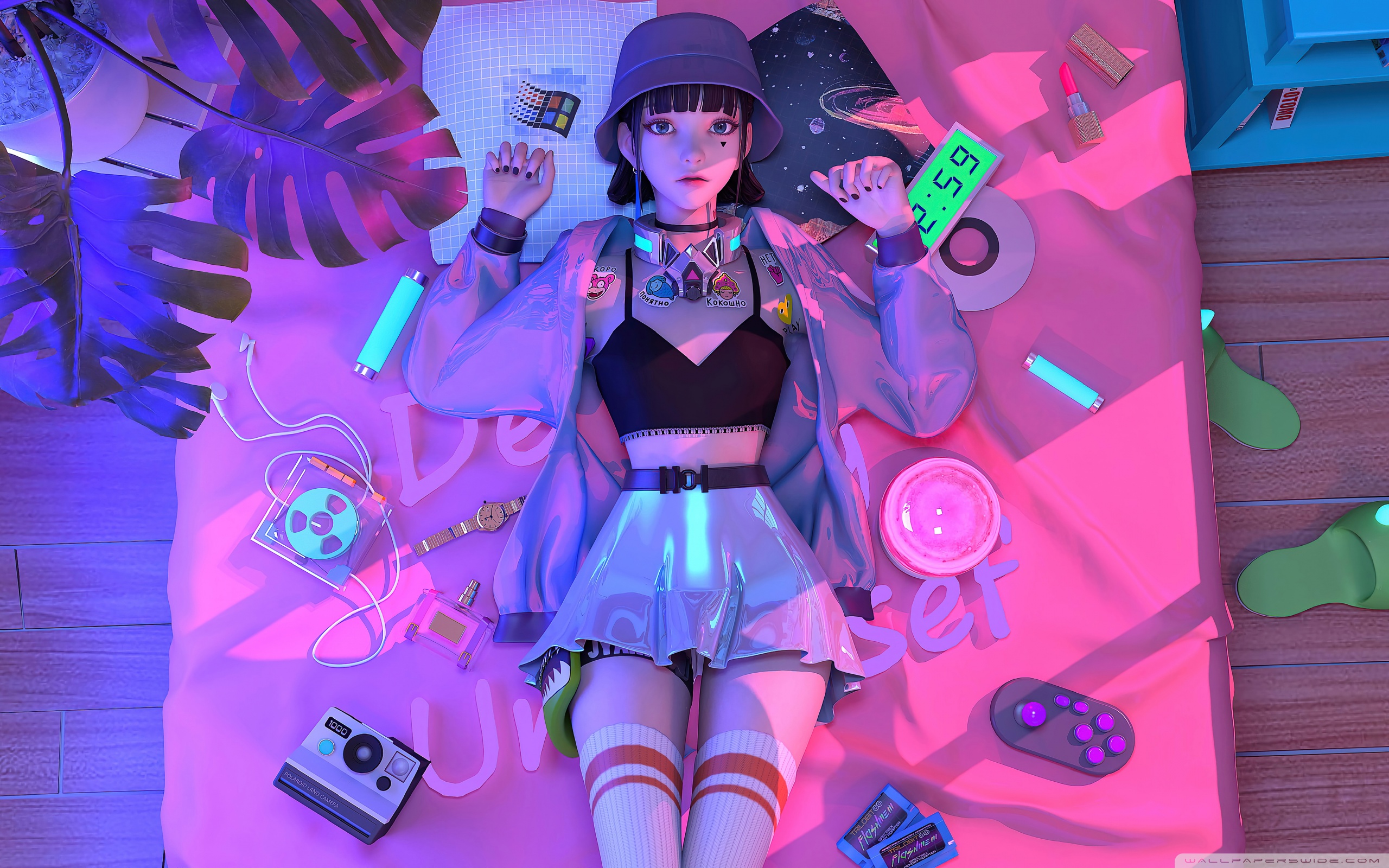 Cute Anime Girl 4K UHD Wallpaper for UltraHD Desktop and TV, Widescreen and UltraWide Display, Dual and Triple Monitor, Smartphone and Tablet Devices