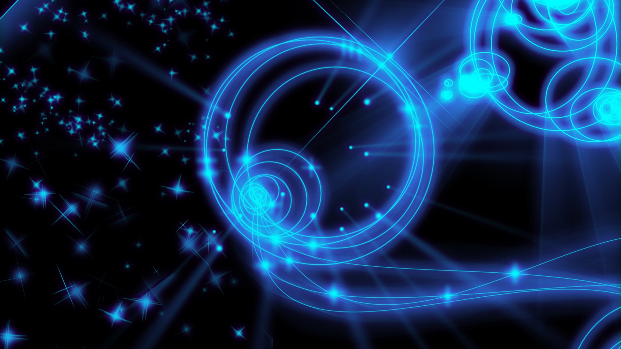 Black And Blue Tech Wallpaper