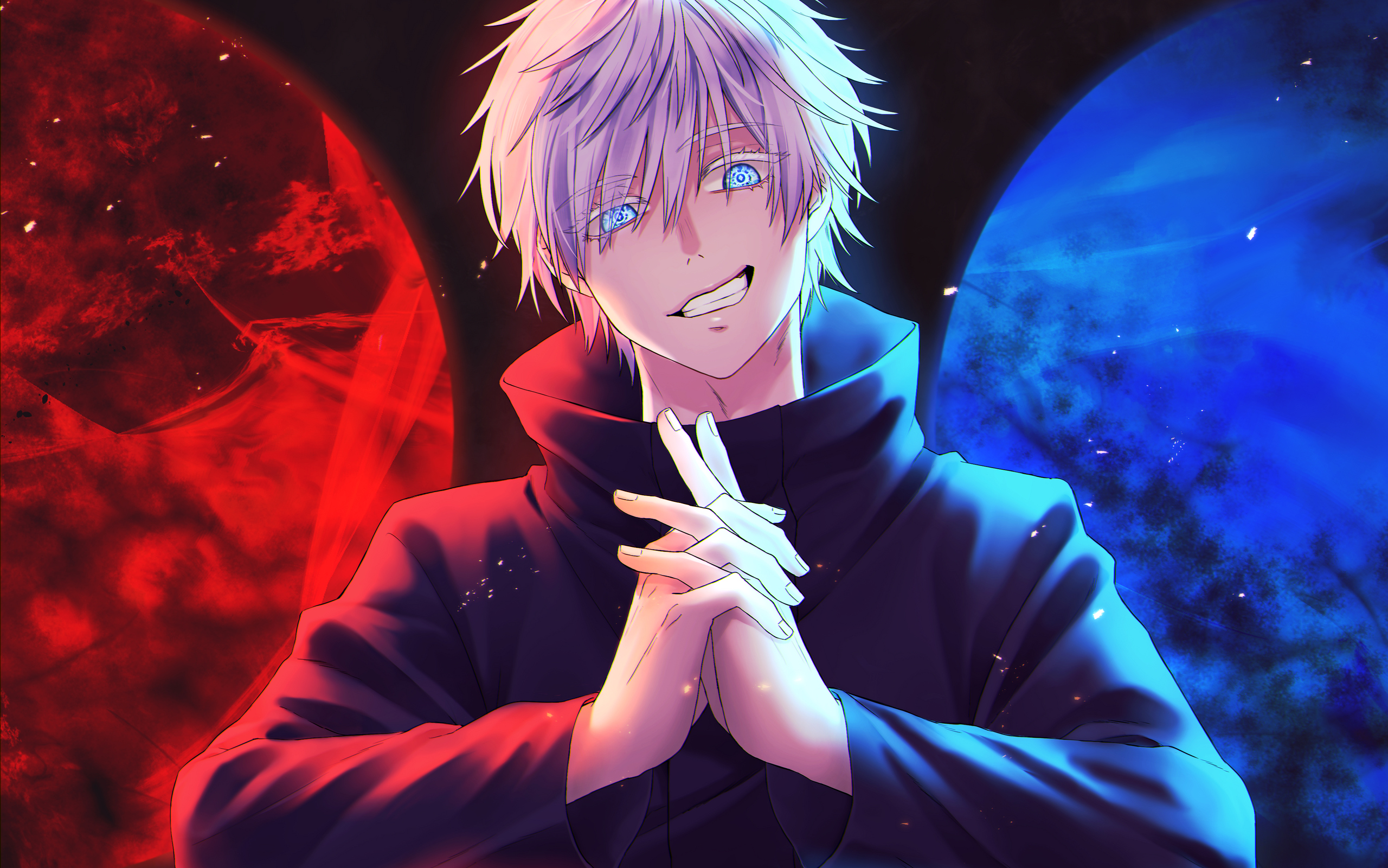 Download Jujutsu Kaisen, Anime, Guy Wallpaper in 2560x1600 Resolution