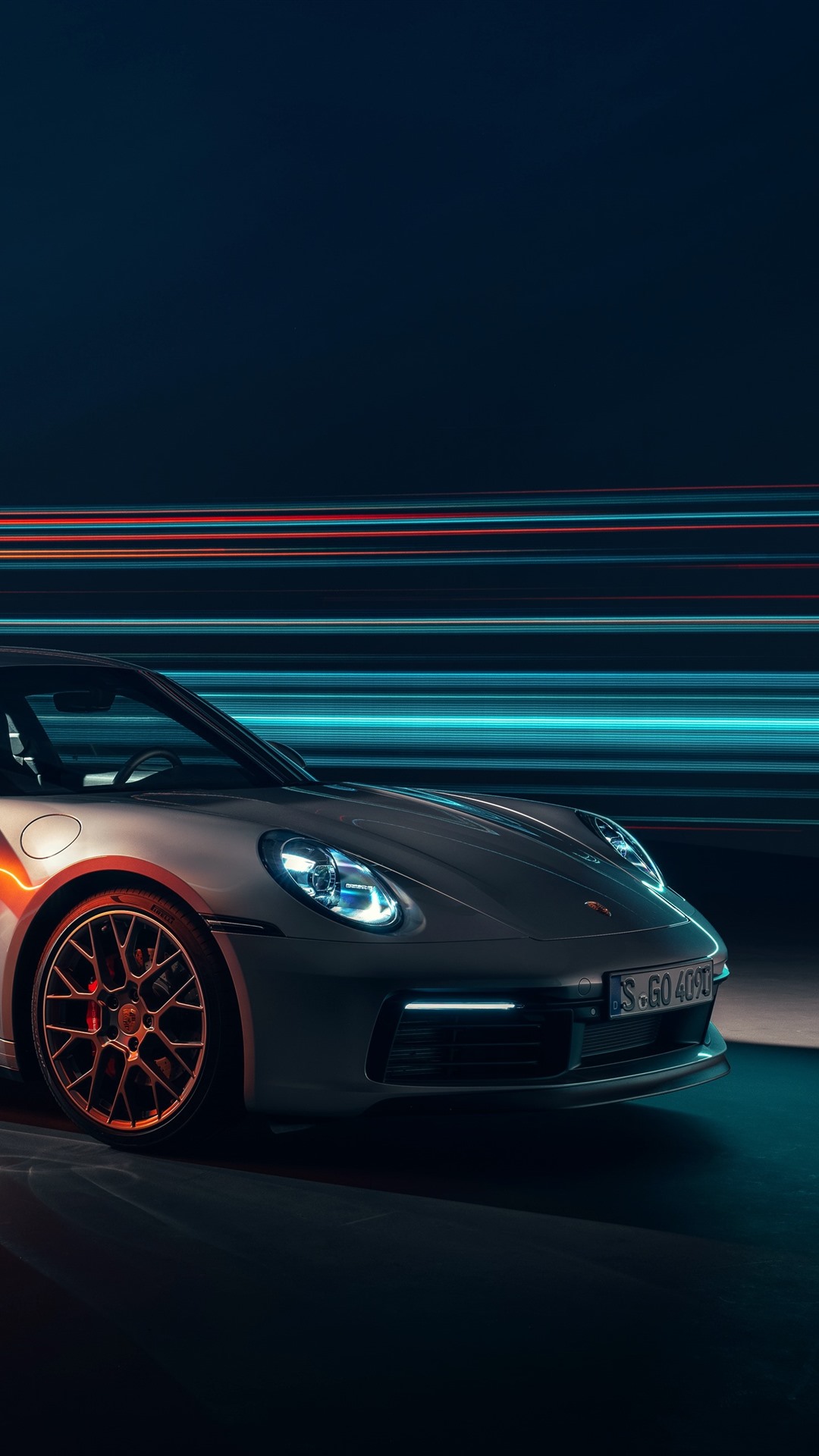 Porsche 911 Carrera 4S Silver Supercar Speed 1125x2436 IPhone 11 Pro XS X Wallpaper, Background, Picture, Image