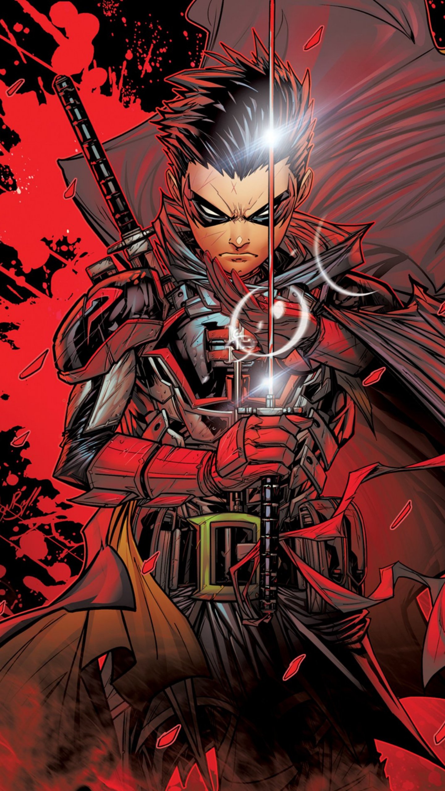 SCIANVIH Wayne Illustration (DC vs Vampires Hunters Cover) # DamianWayne #Robin #Batman #DC #Vampires #Hunter #Comic #Historieta #Universe #Illustration #Wallpaper #FondodePantalla