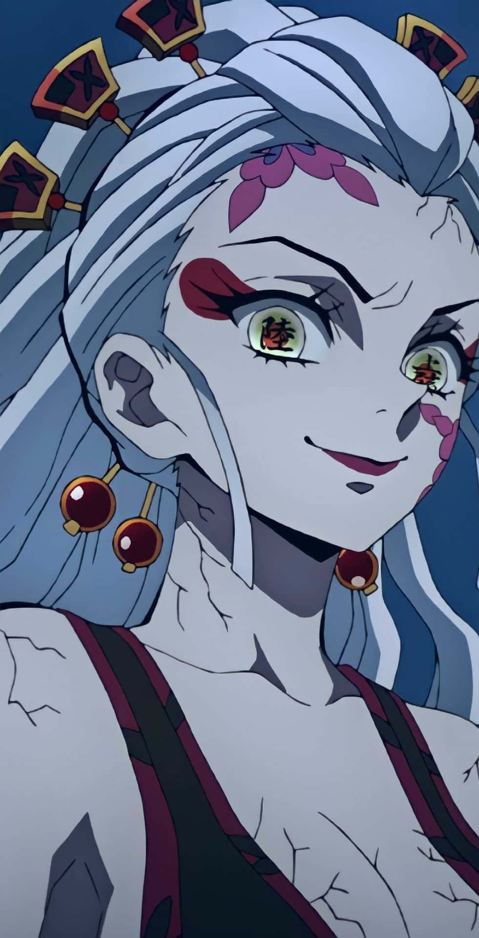 Download Kimetsu No Yaiba's Daki In A Battle Against A Powerful Demon. Wallpaper