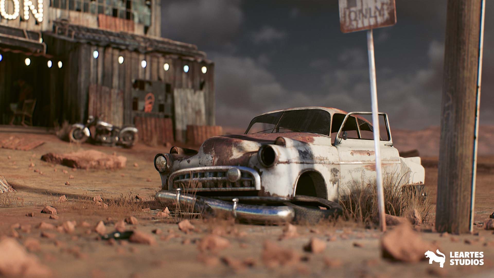 Retropunk Saloon Environment + ( Post Apocalyptic Bar ) Download